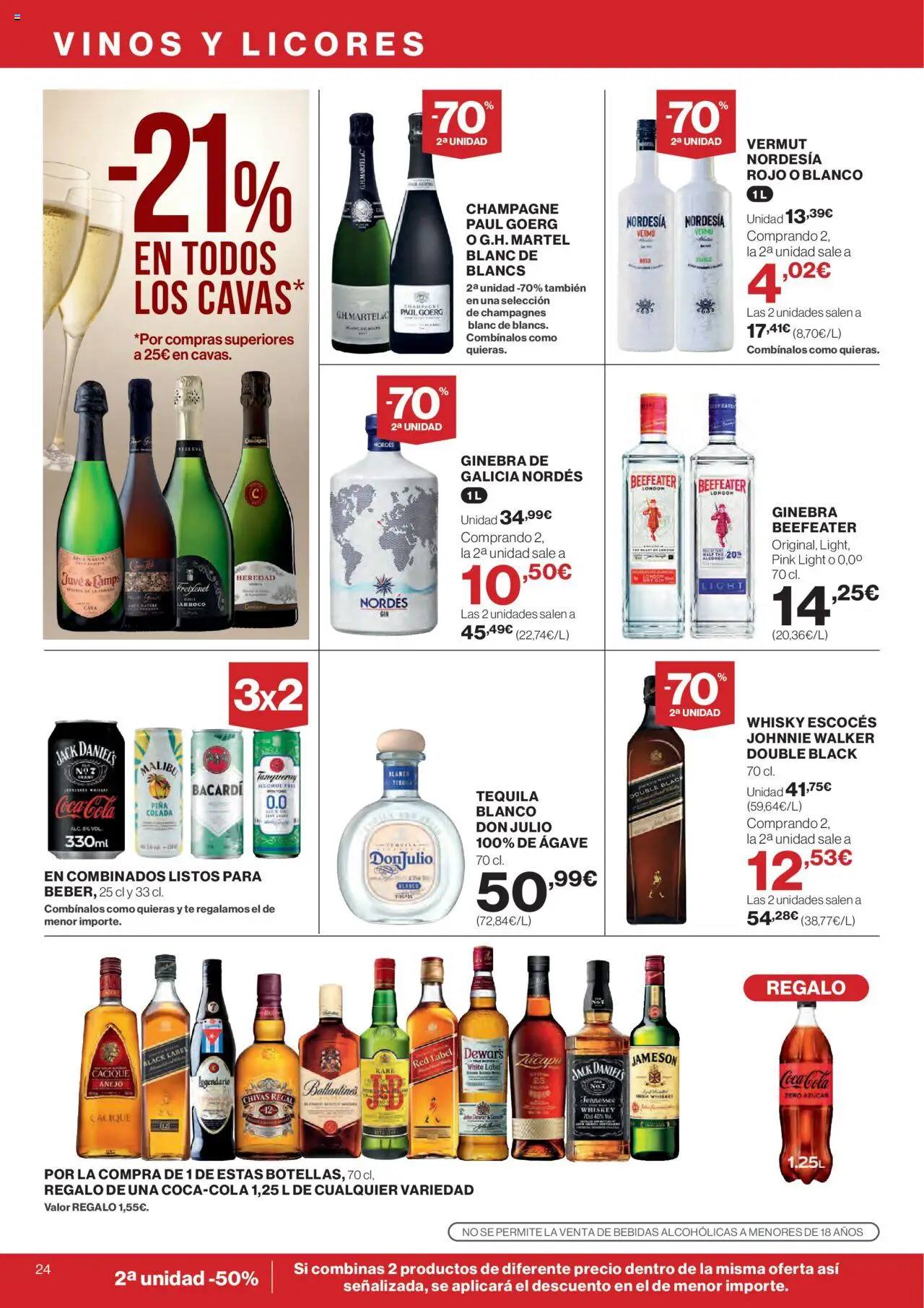 Hipercor catálogo │ válido desde el 05.06.2025 | Página: 26 | Productos: Piña, Ginebra, Té, Whisky