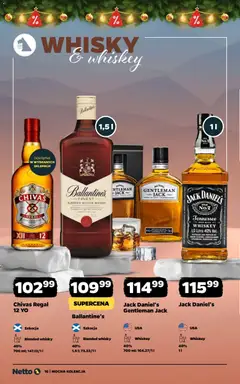 Pogląd oferty "Netto gazetka - Mocna Kolekcja" - ważna od 08.12.2025 | Strona: 16 | Produkty: Gentleman Jack, Jack Daniel's, Regał, Whisky