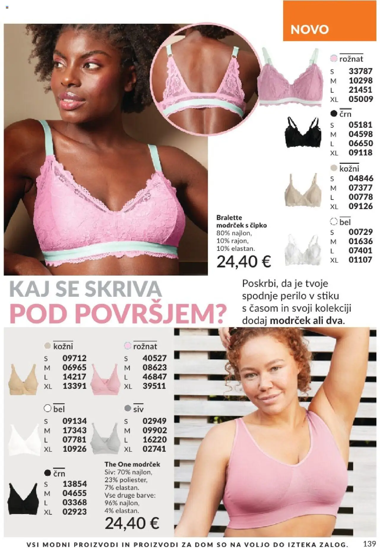 Avon katalog │ velja od 31.07.2025 | Stran: 139 | Izdelki: Spodnje perilo, Modrcek
