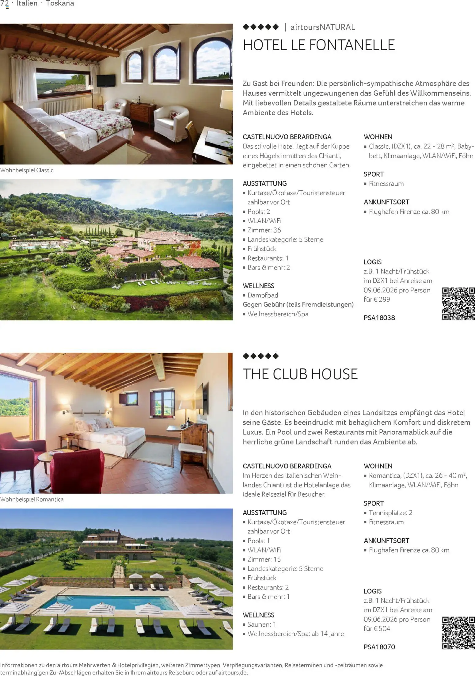 Aida Airtours Erstklassige Europareisen – gültig ab 30.10.2025 | Seite: 72 | Produkte: Föhn, Wein