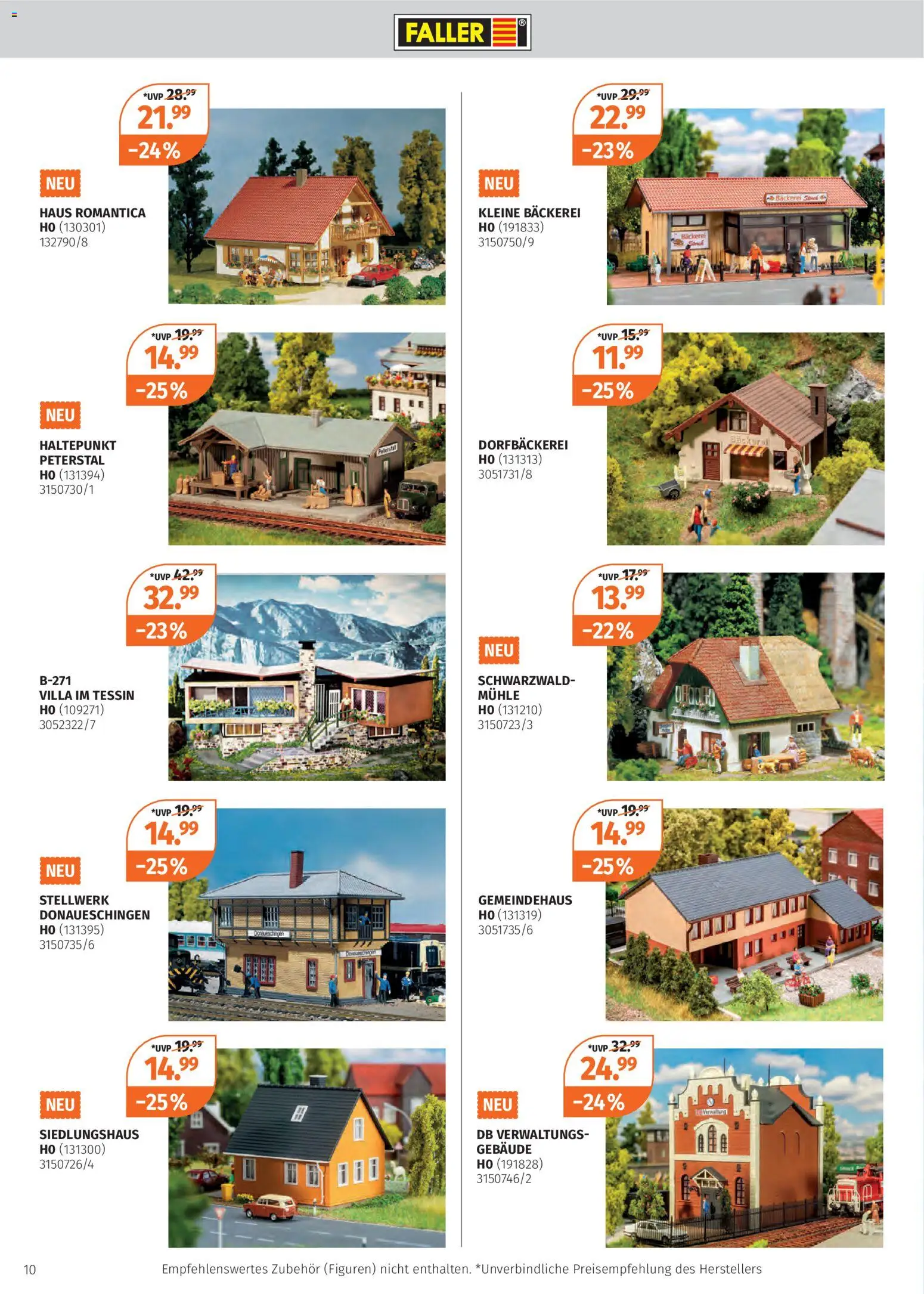 Müller Modell-Eisenbahn 2025 – gültig ab 27.10.2025 | Seite: 10 | Produkte: Mühle, Bäckerei, Box