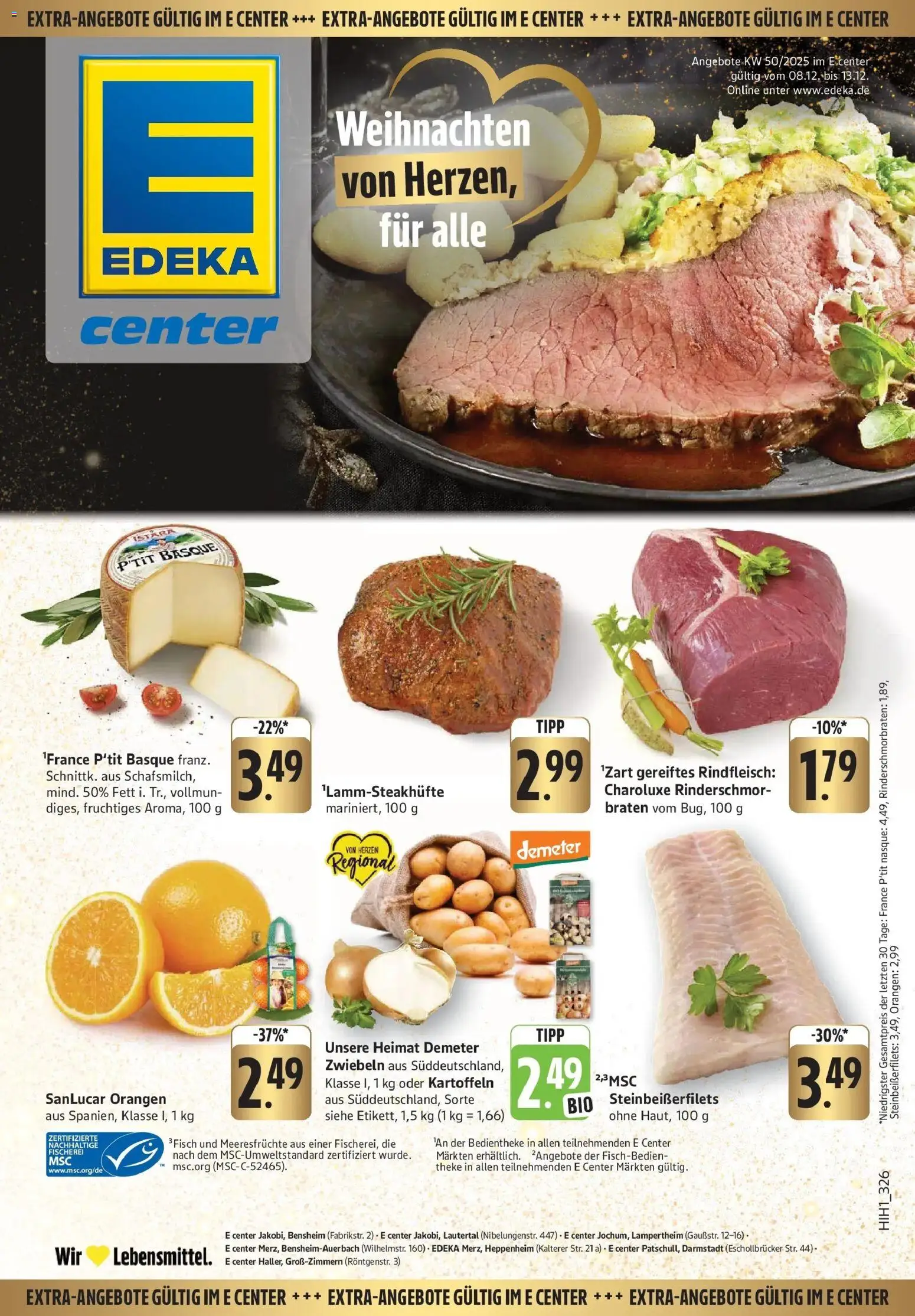 Edeka prospekt Heppenheim	 – gültig ab 08.12.2025 | Seite: 35 | Produkte: Theke, Orangen, Zwiebeln, Meeresfrüchte