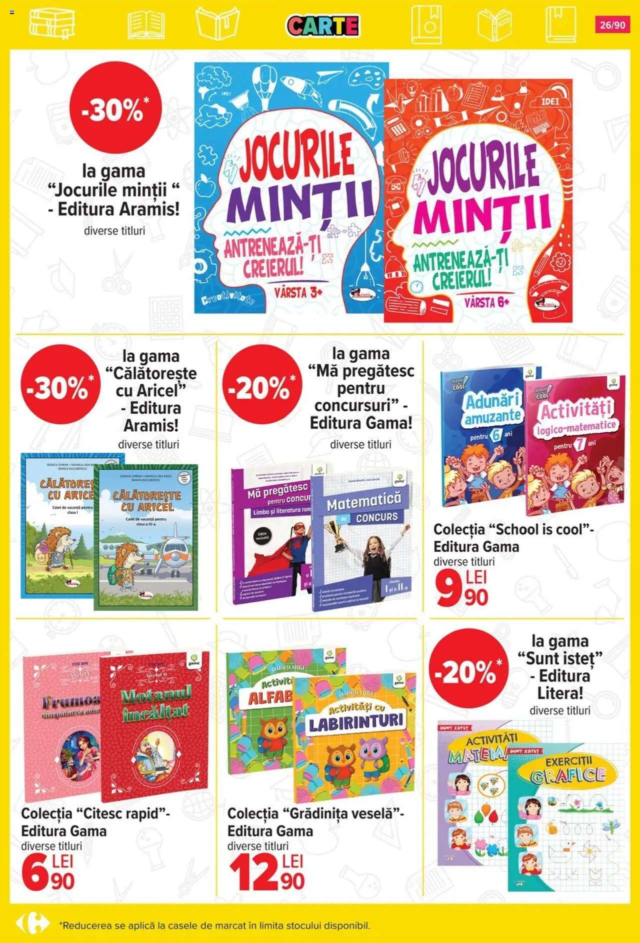 Carrefour catalog - Începe școala – valabil de la 13.08.2025 | Pagină: 27 | Produse: Bancă, Rom