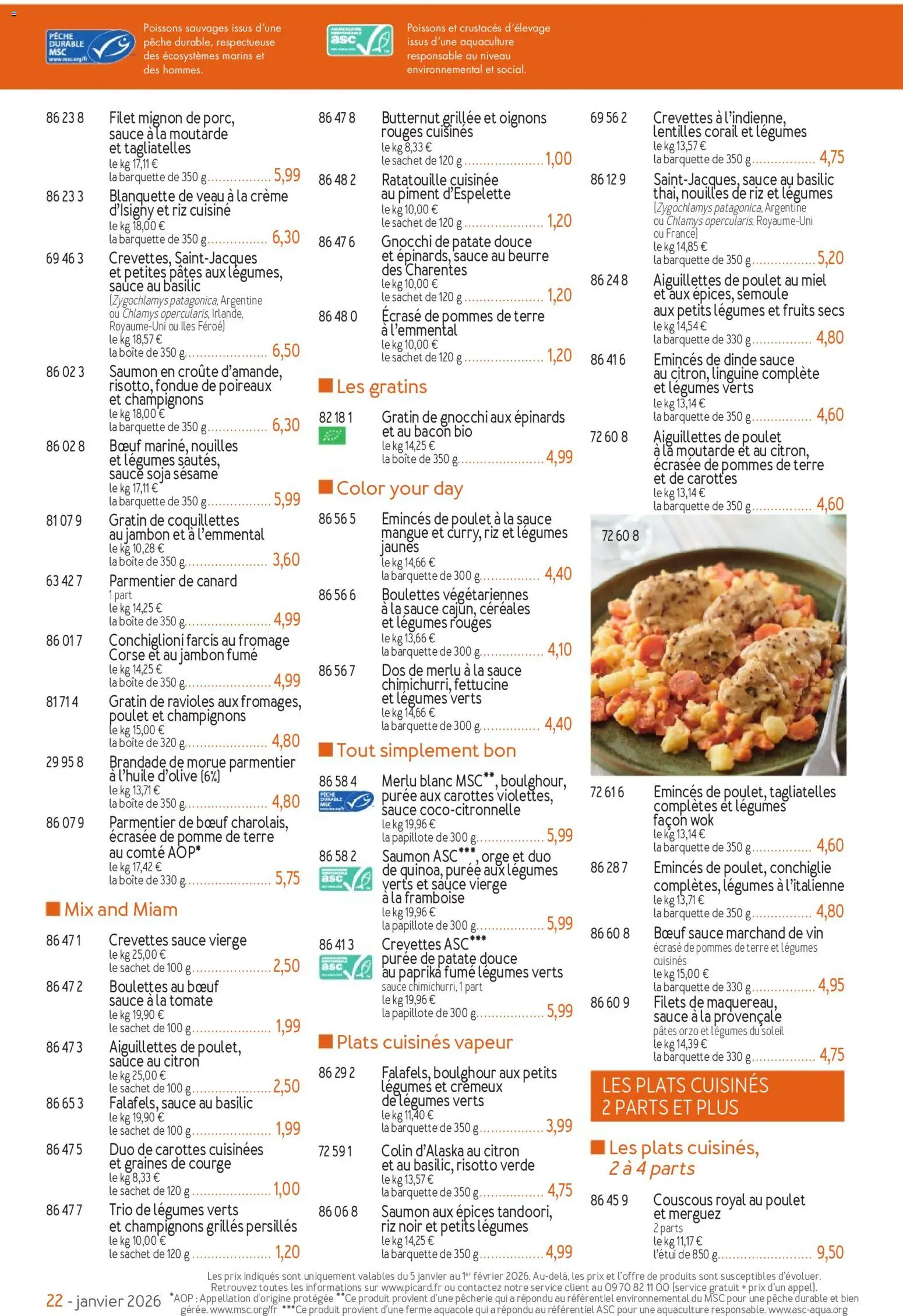 {H1} | Page: 22 | Produits: Paprika, Mangue, Riz, Pâtes