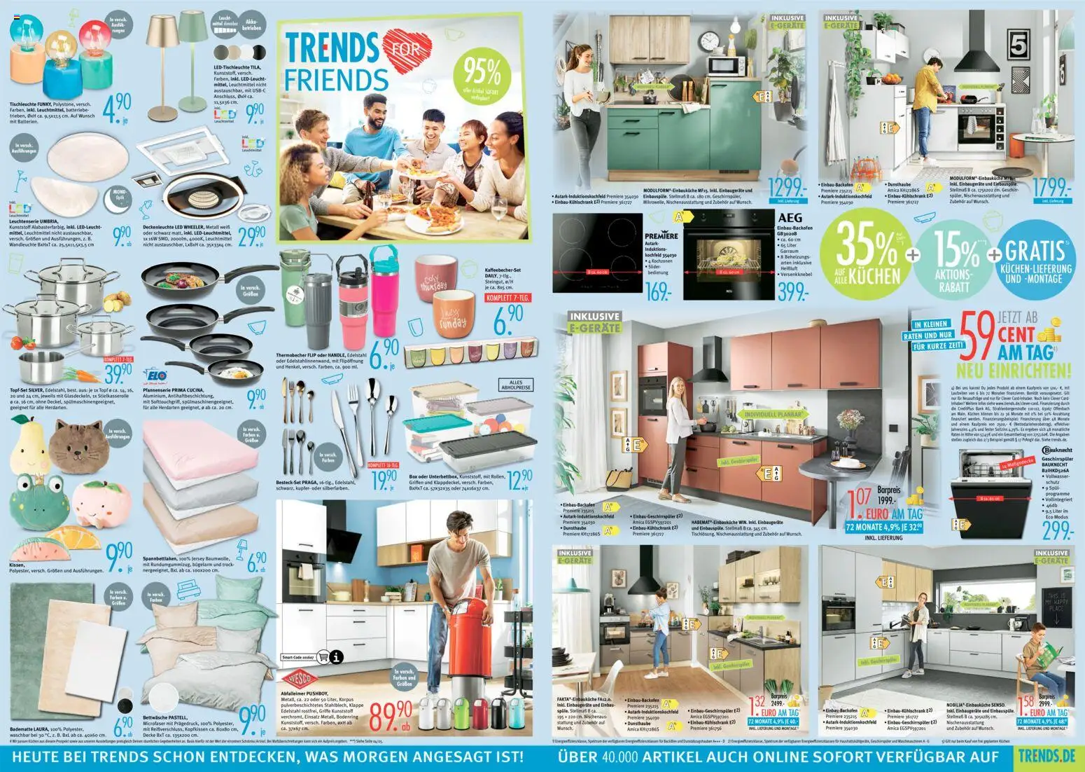 Trends Prospekt 	 – gültig ab 21.02.2026 | Seite: 4 | Produkte: Box, Bettwäsche, Kopfkissen, Kochfeld