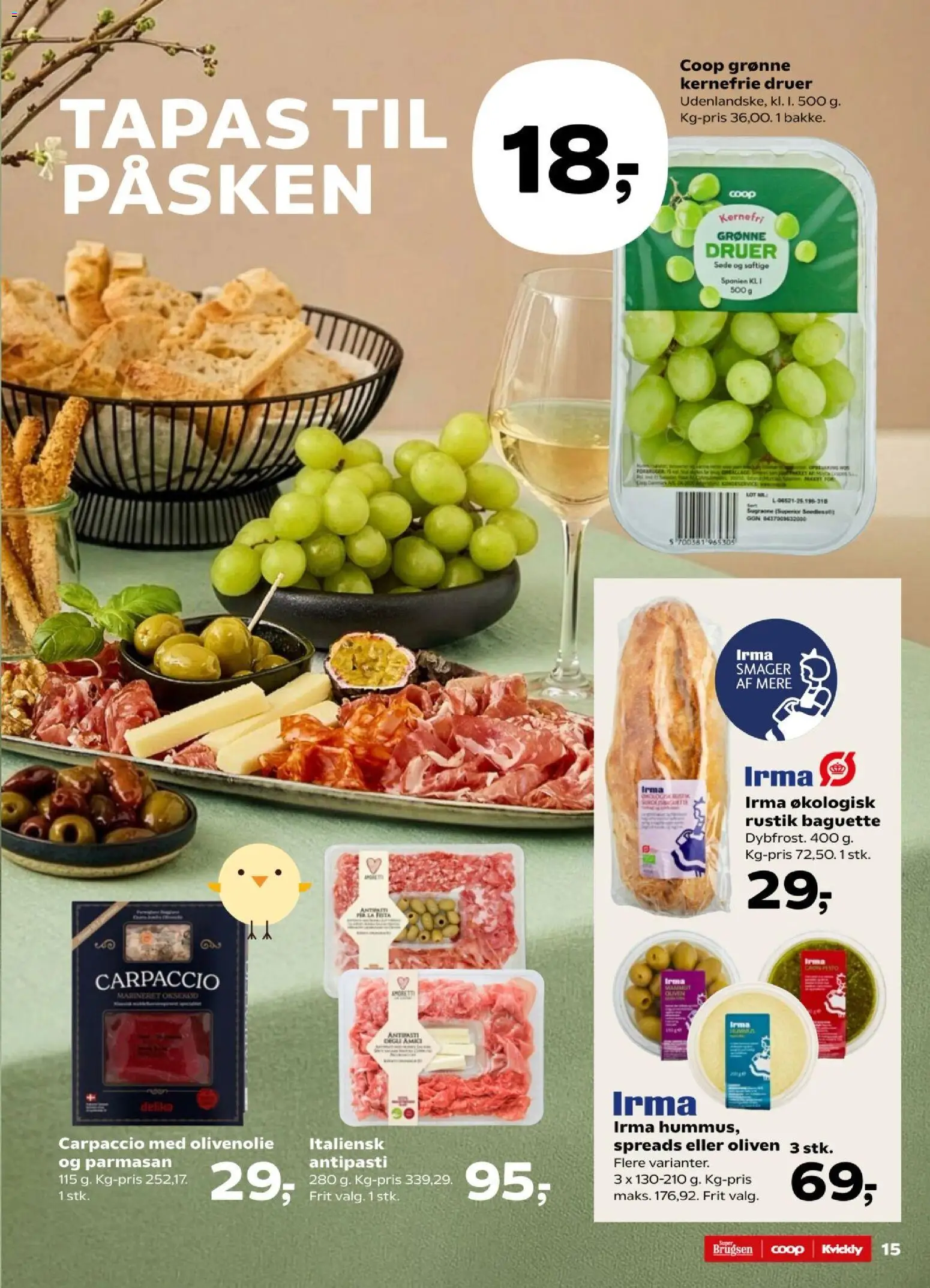 Super Brugsen tilbudsavis – gyldig fra 27.03.2026 | Side: 15 | Produkter: Pesto, Oliven, Olivenolie