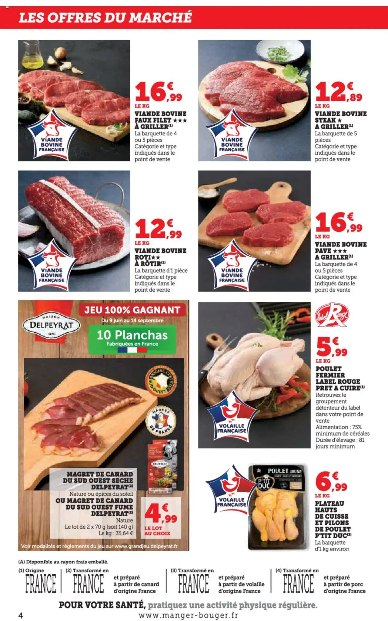  | Page: 4 | Produits: Magret de canard, Plateau, Porc, Céréales