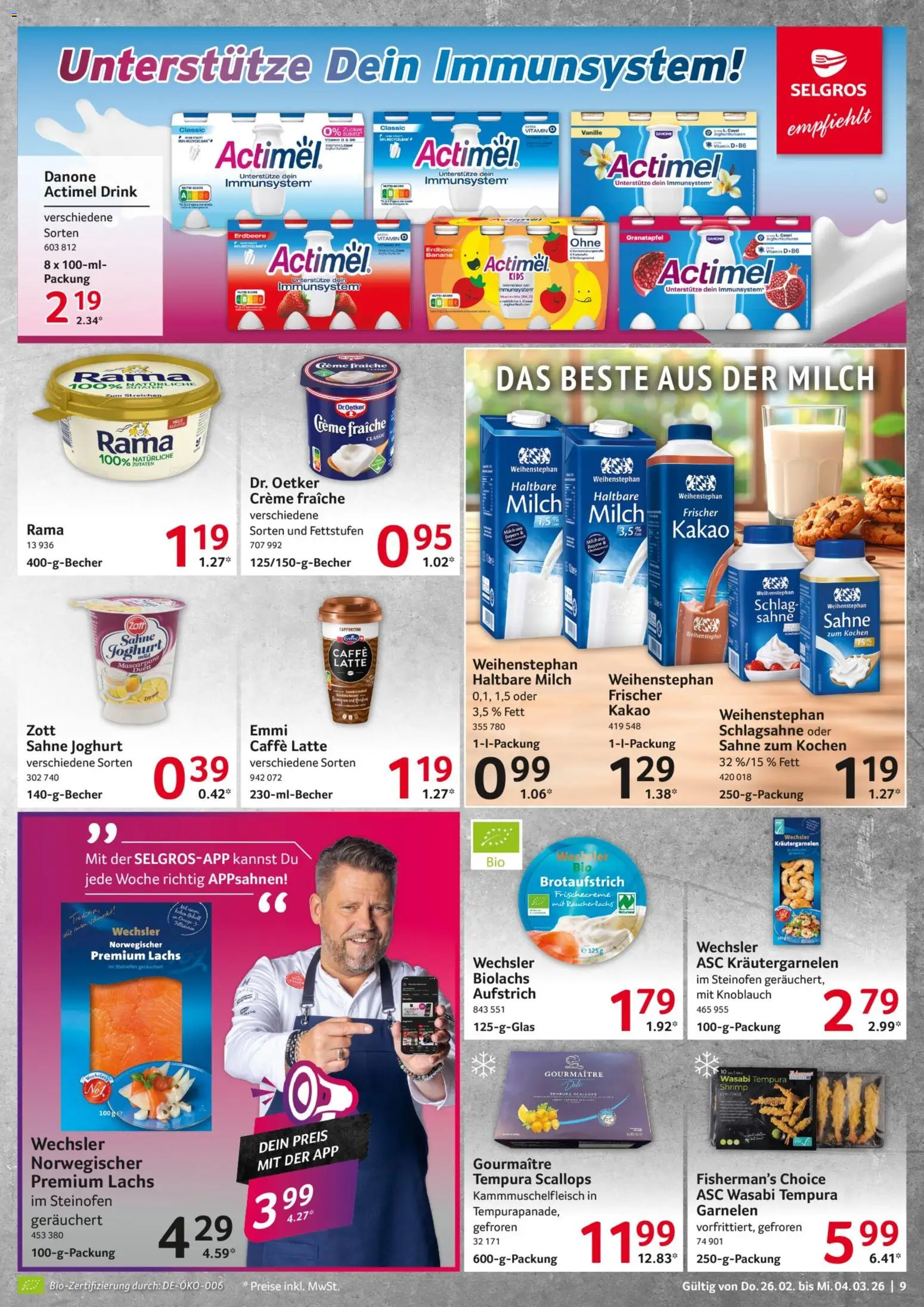 Selgros Prospekt 	 – gültig ab 26.02.2026 | Seite: 9 | Produkte: Joghurt, Lachs, Zucker, Zitrone