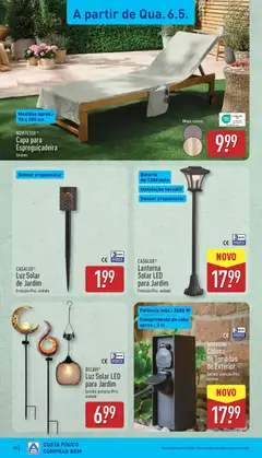 Pré-visualização Aldi folheto válido de 04.05.2026 | Página: 18 | Produtos: Cabo, Espreguiçadeira, Lanterna, Bateria