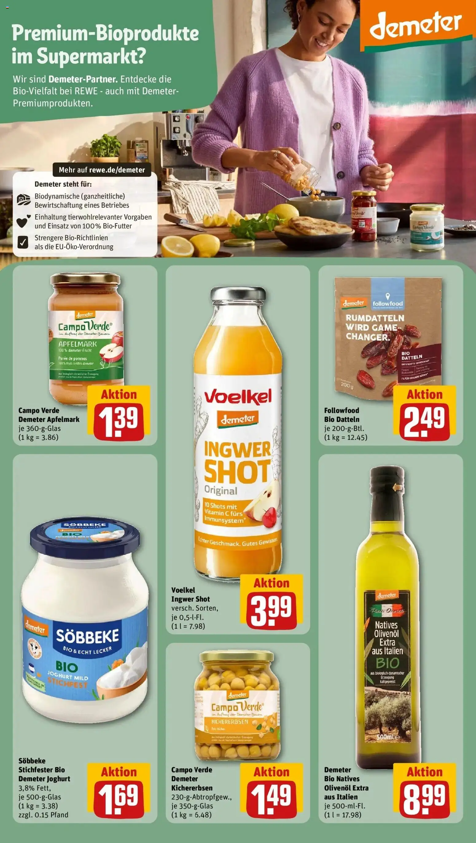 Rewe Prospekt Königswinter / Thomasberg	 – gültig ab 09.03.2026 | Seite: 23 | Produkte: Joghurt, Olivenol, Pommes, Apple