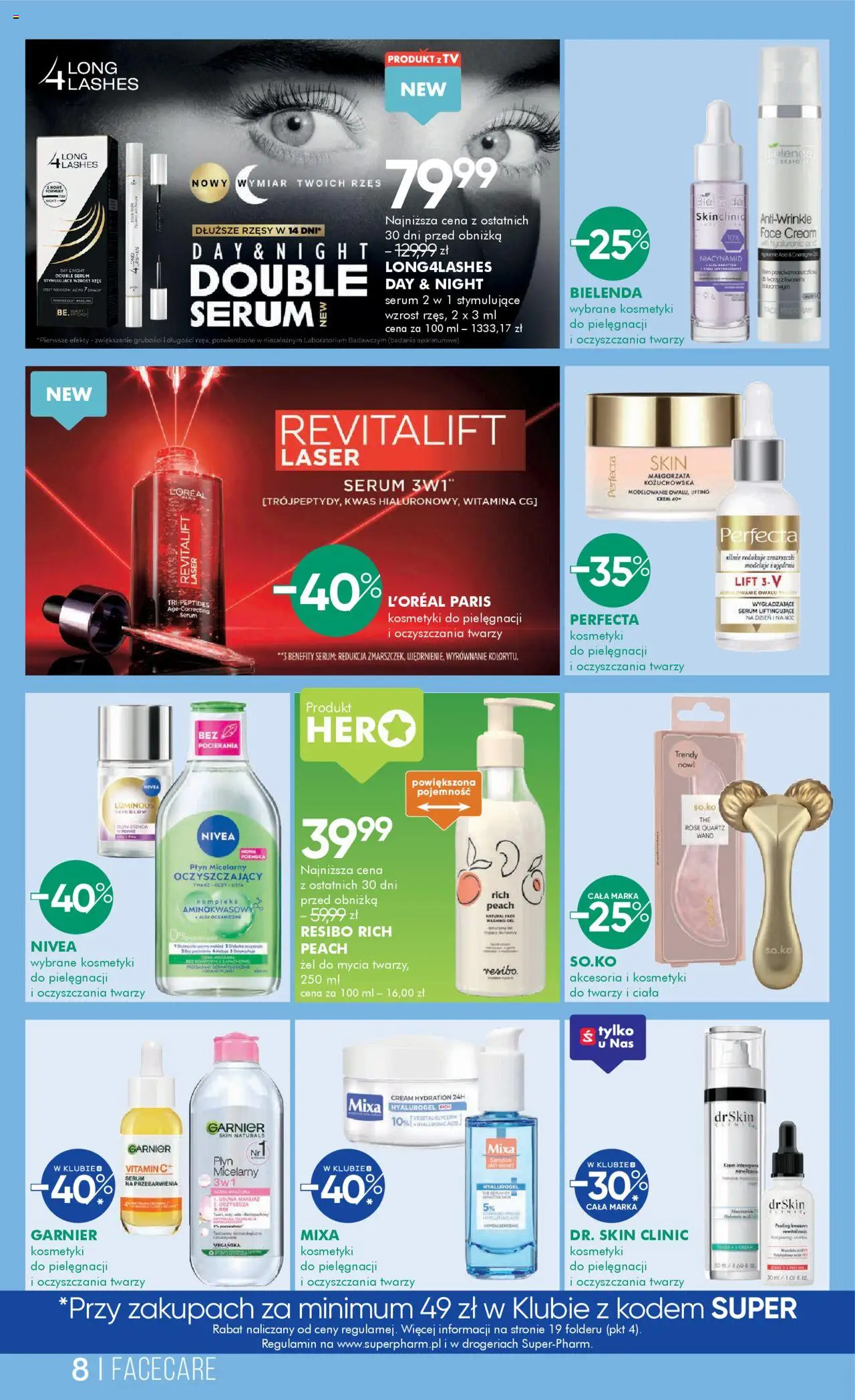 Super-pharm Gazetka od 04.10.2025 | Strona: 8 | Produkty: Kosmetyki, Makijaż, Krem