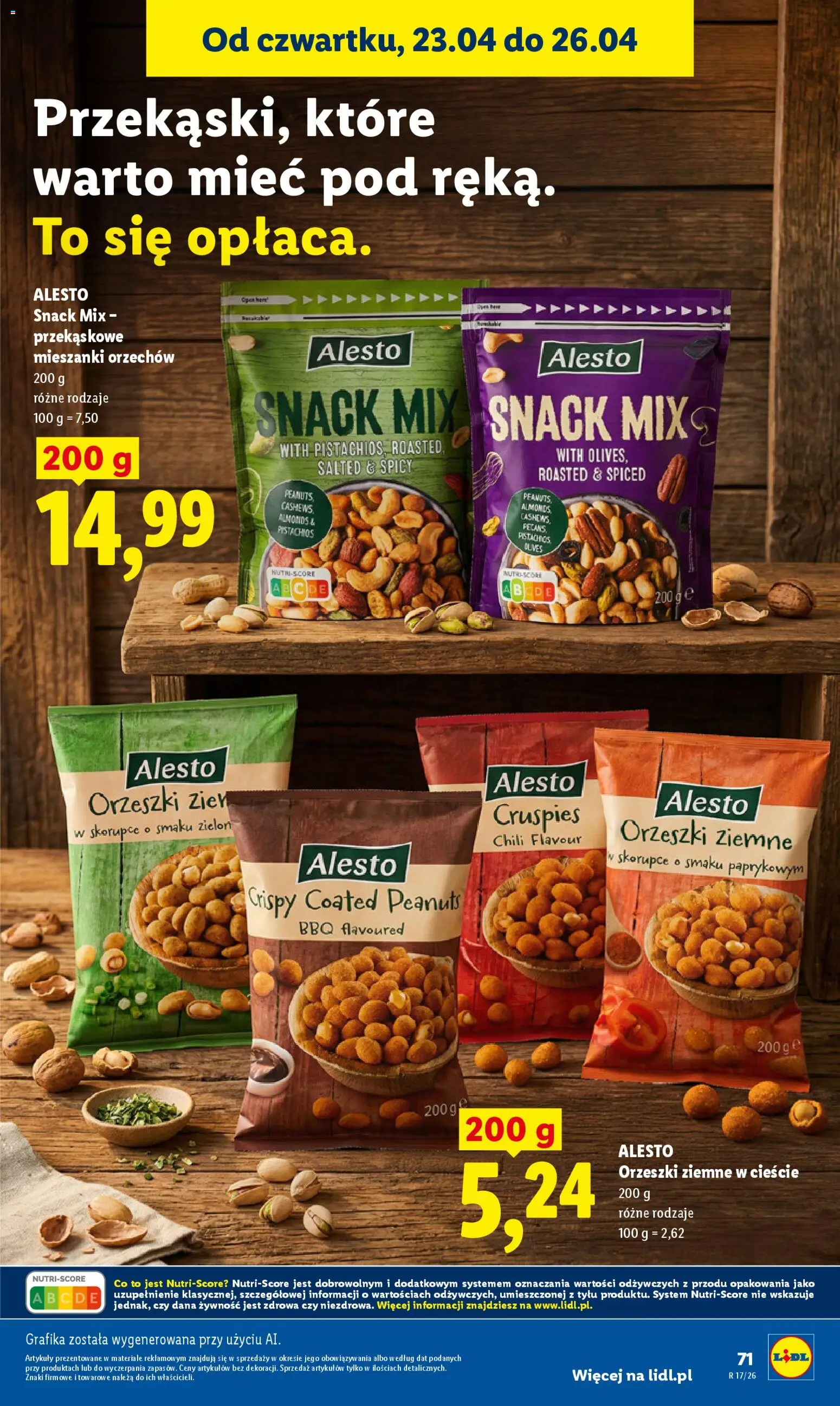 Lidl gazetka od 23.04.2026 | Strona: 71 | Produkty: Chili, Orzeszki ziemne
