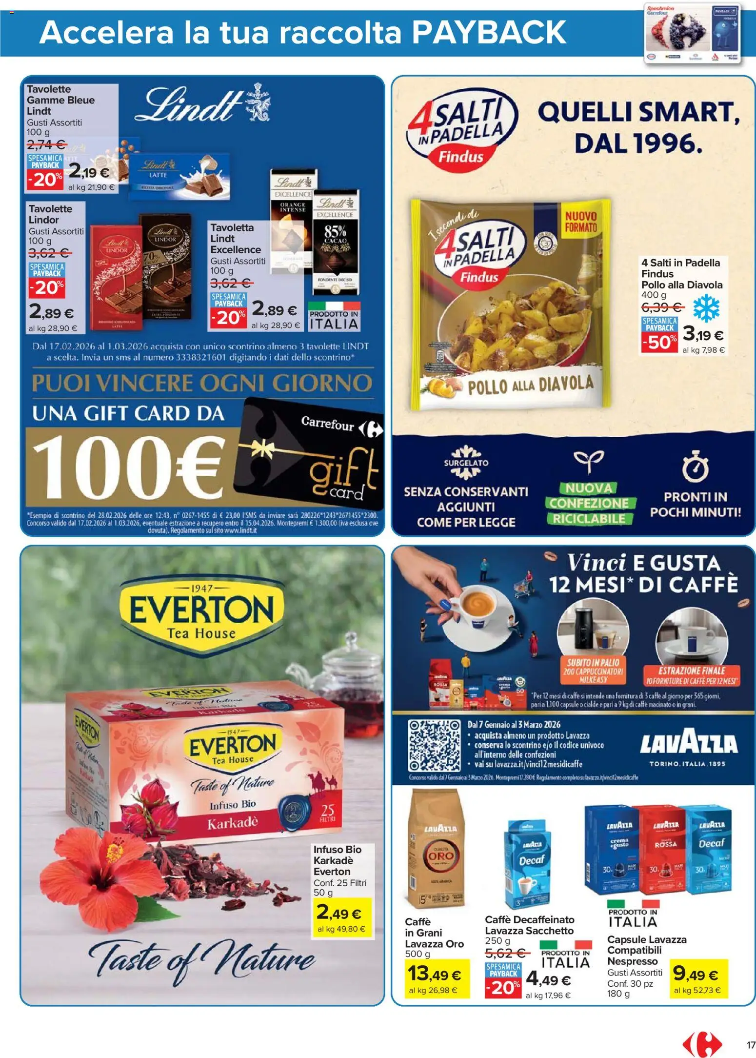 Volantino Carrefour del 17.02.2026 | Pagina: 17 | Prodotti: Crema, Caffè, Cacao, Padella