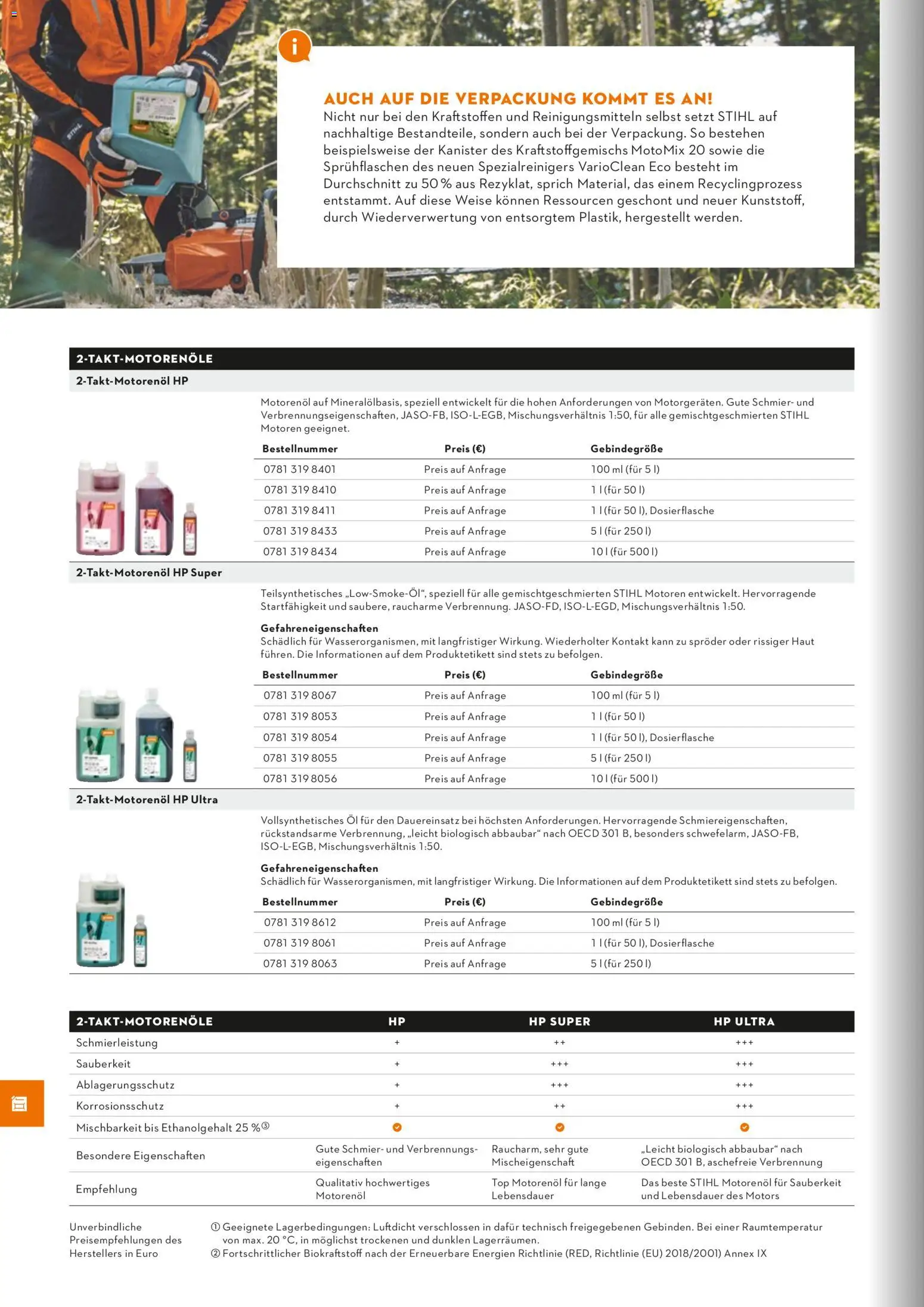 STIHL Katalog – gültig ab 01.01.2026 | Seite: 286 | Produkte: HP, Top, Öl