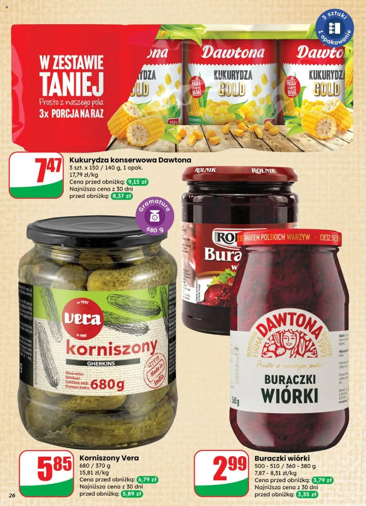 Dino Gazetka od 10.09.2025 | Strona: 26 | Produkty: Kukurydza