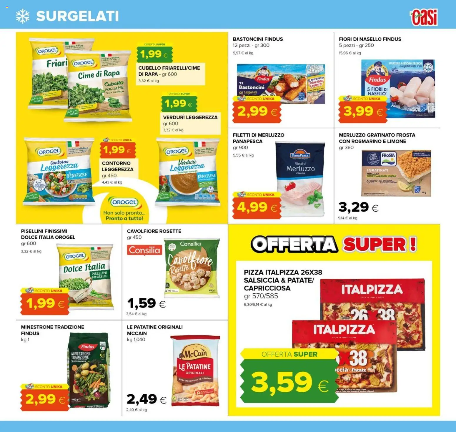 Volantino Oasi del 03.01.2026 | Pagina: 9 | Prodotti: Minestrone, Patate, Limone, Cavolfiore