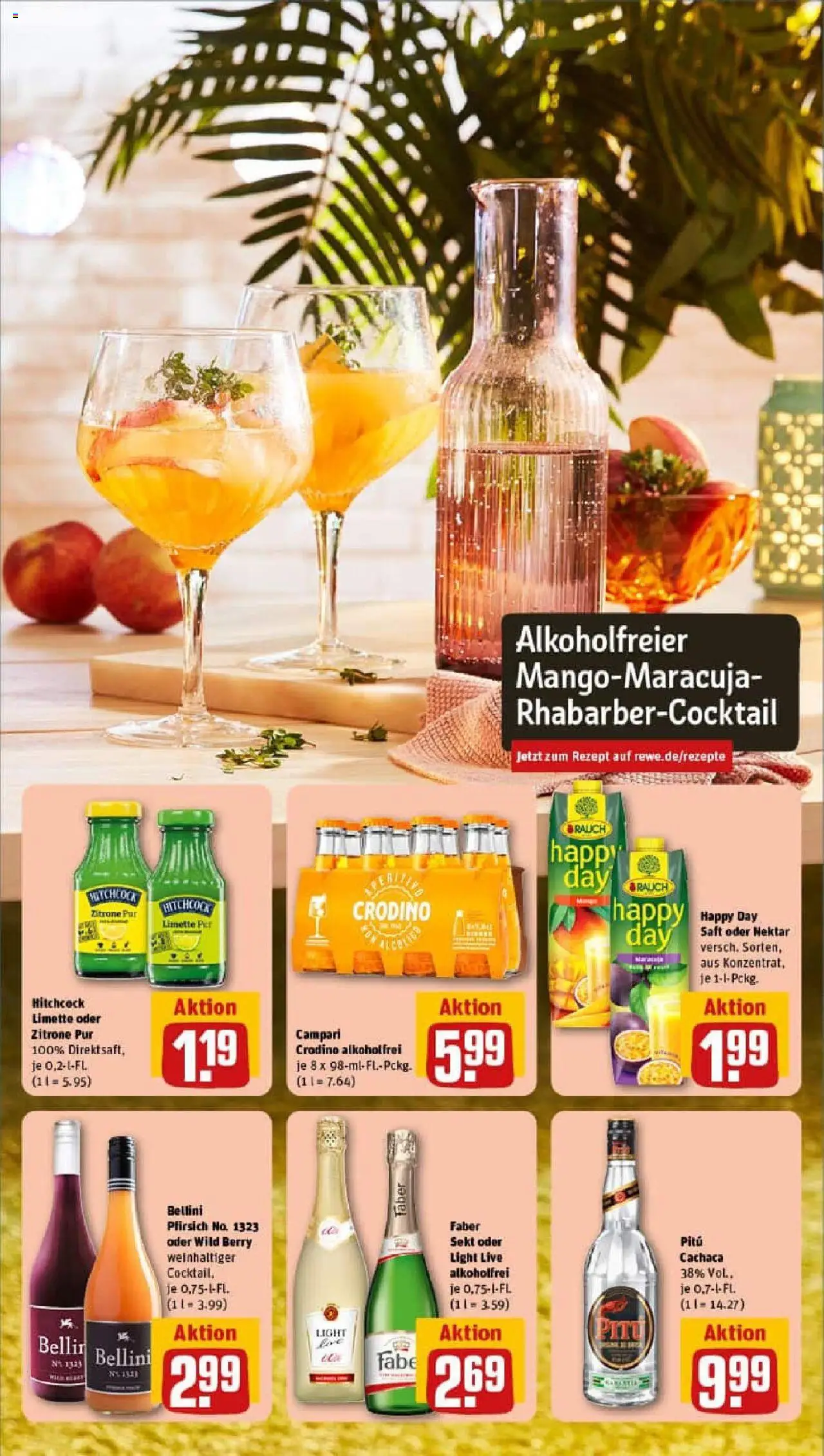 Rewe prospekt Berlin / Steglitz	 - gültig ab dem 27.07.2025 | Seite: 9 | Produkte: Sekt, Pfirsich, Limette, Saft
