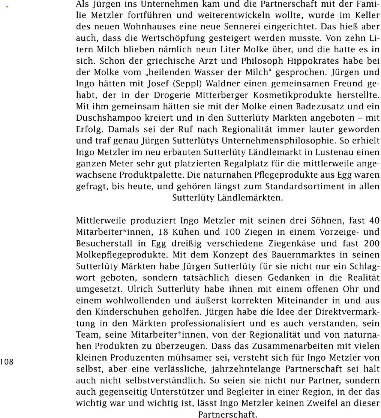 Sutterlüty Unsere Chronik gültig ab 01.08.2025 | Seite: 108 | Produkte: Wasser, Milch