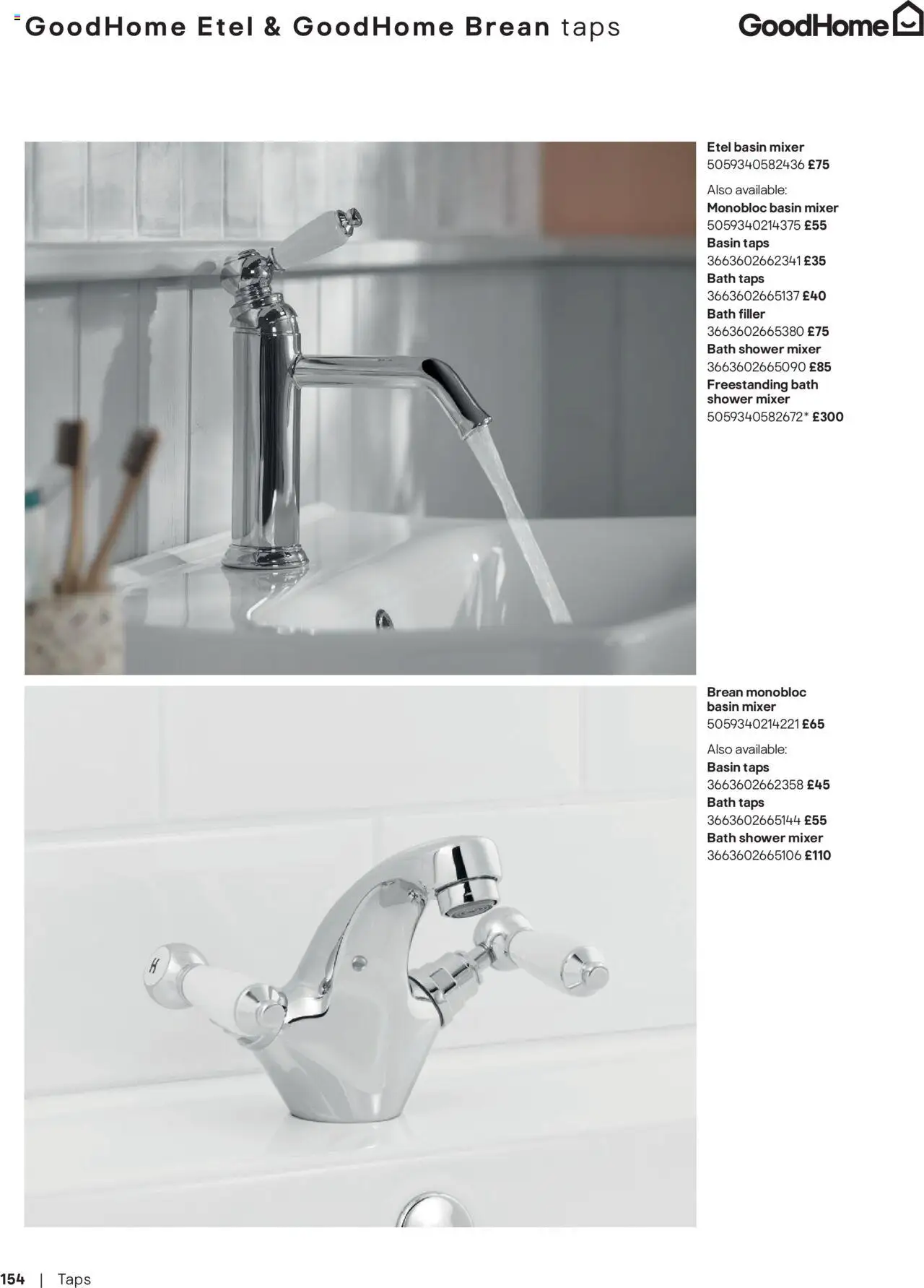  | Page: 154 | Products: Bath, Shower, Mixer