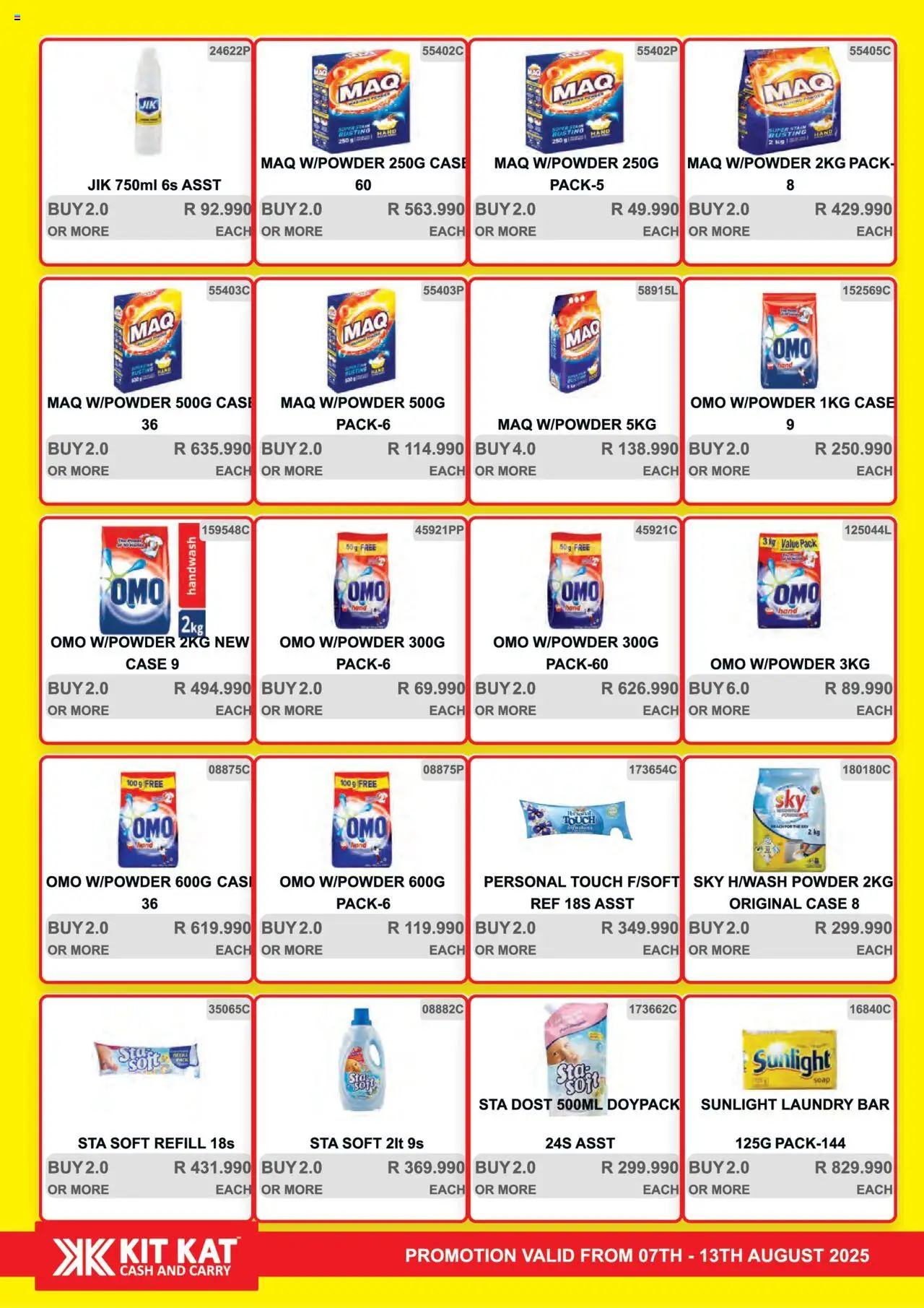 KIT KAT Cash & Carry Weekly Traders Special │ valid from 07.08.2025 | Page: 27 | Products: Handwash, Case, Powder, Soap