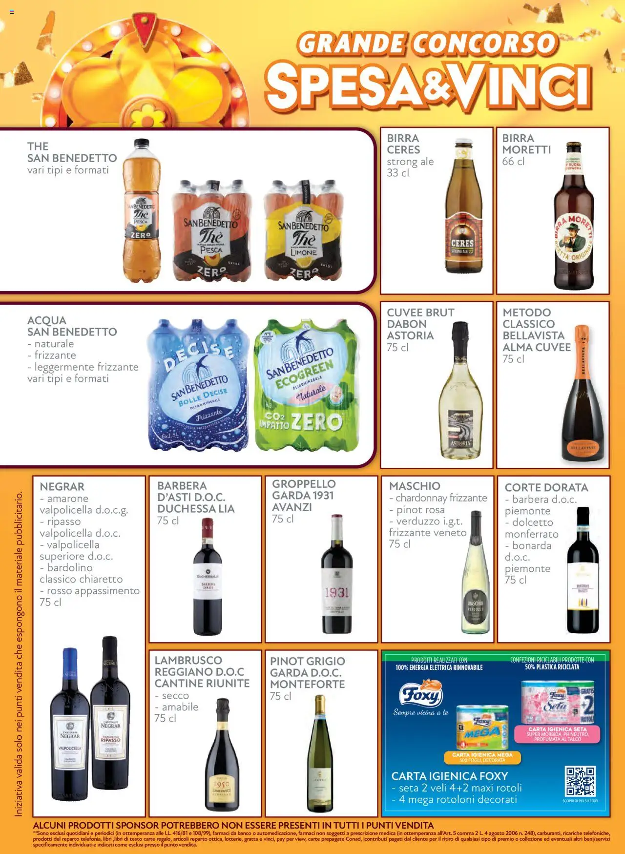Volantino Conad del 22.10.2025 | Pagina: 10 | Prodotti: Carta igienica, Pesca, Ceres, The