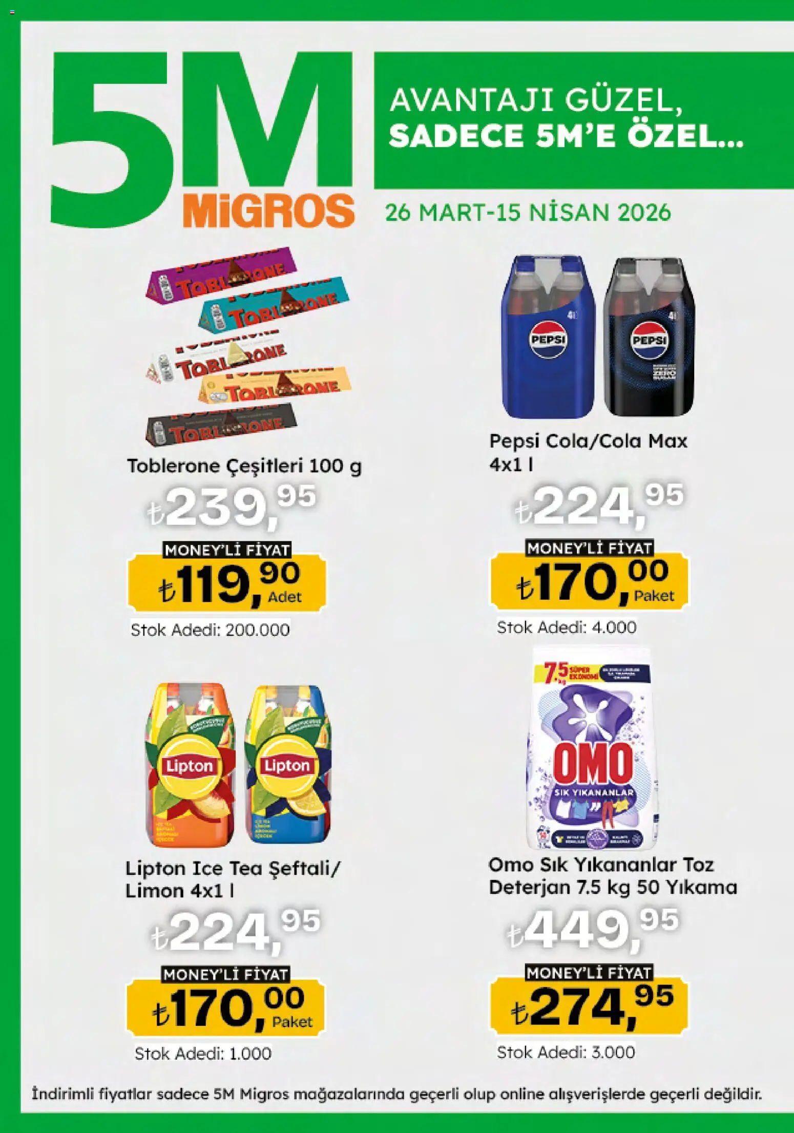 Migros Katalog - 5M Migroskop Dijital - 26.03.2026 tarihinden itibaren geçerlidir | Sayfa: 8 | Ürünler: Deterjan, Limon, Ice tea