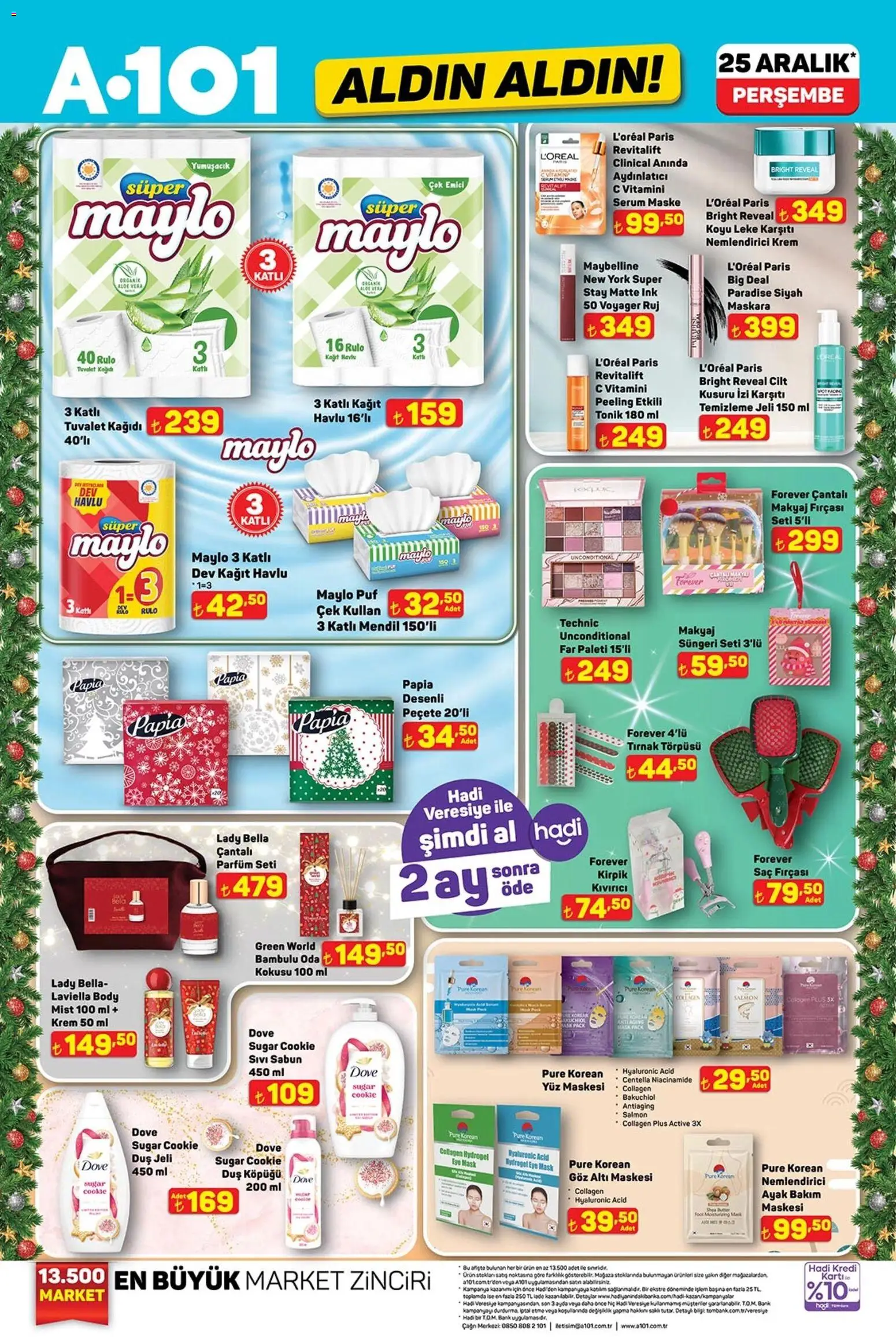 A101 Katalog Aldın Aldın - 25.12.2025 tarihinden itibaren geçerlidir | Sayfa: 4 | Ürünler: Ruj, Krem, Mayo, Kağıt havlu