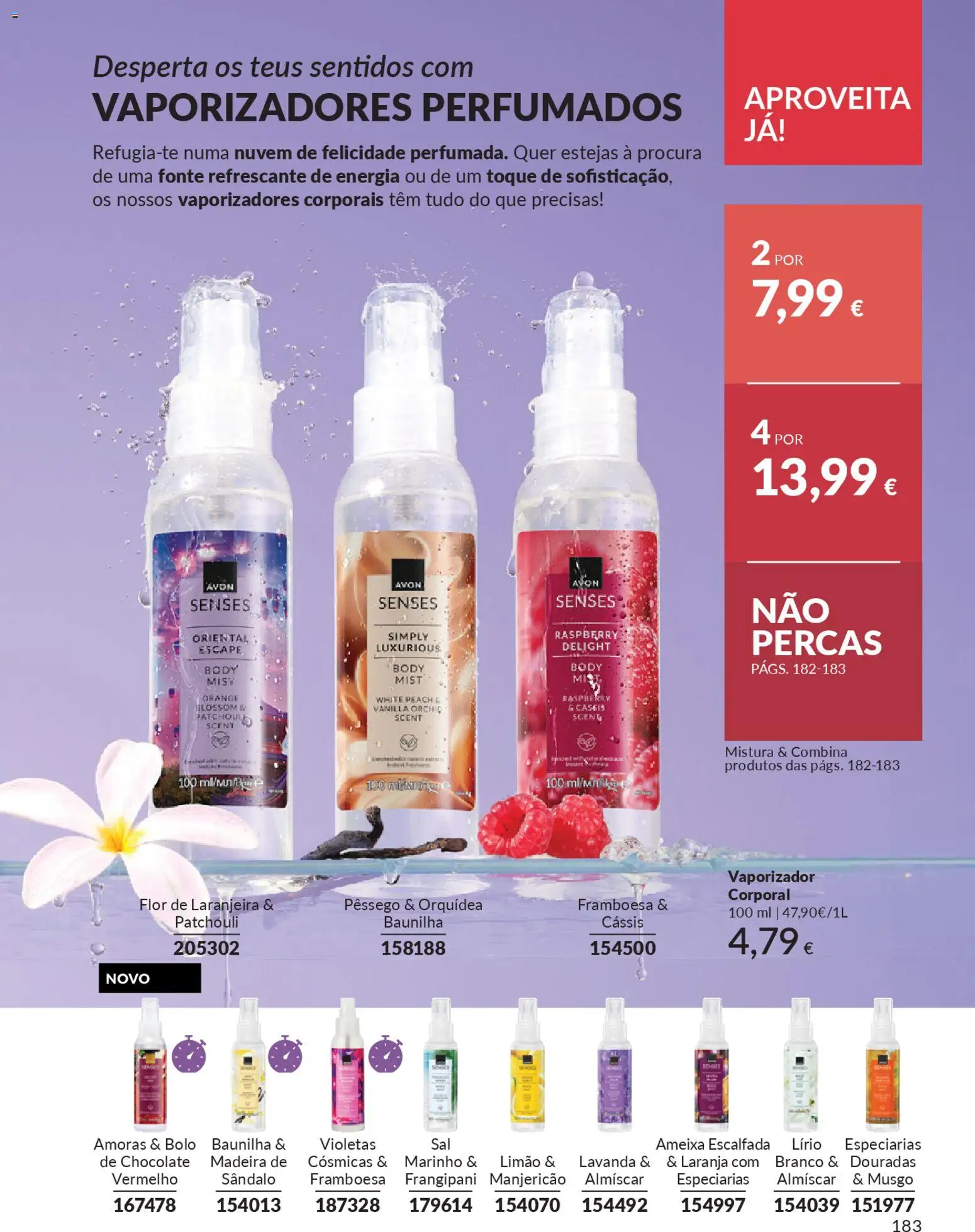 Catálogo Avon Campanha 1 │ válido de 01.01.2026 | Página: 183 | Produtos: Bolo, Sal, Chocolate, Amoras