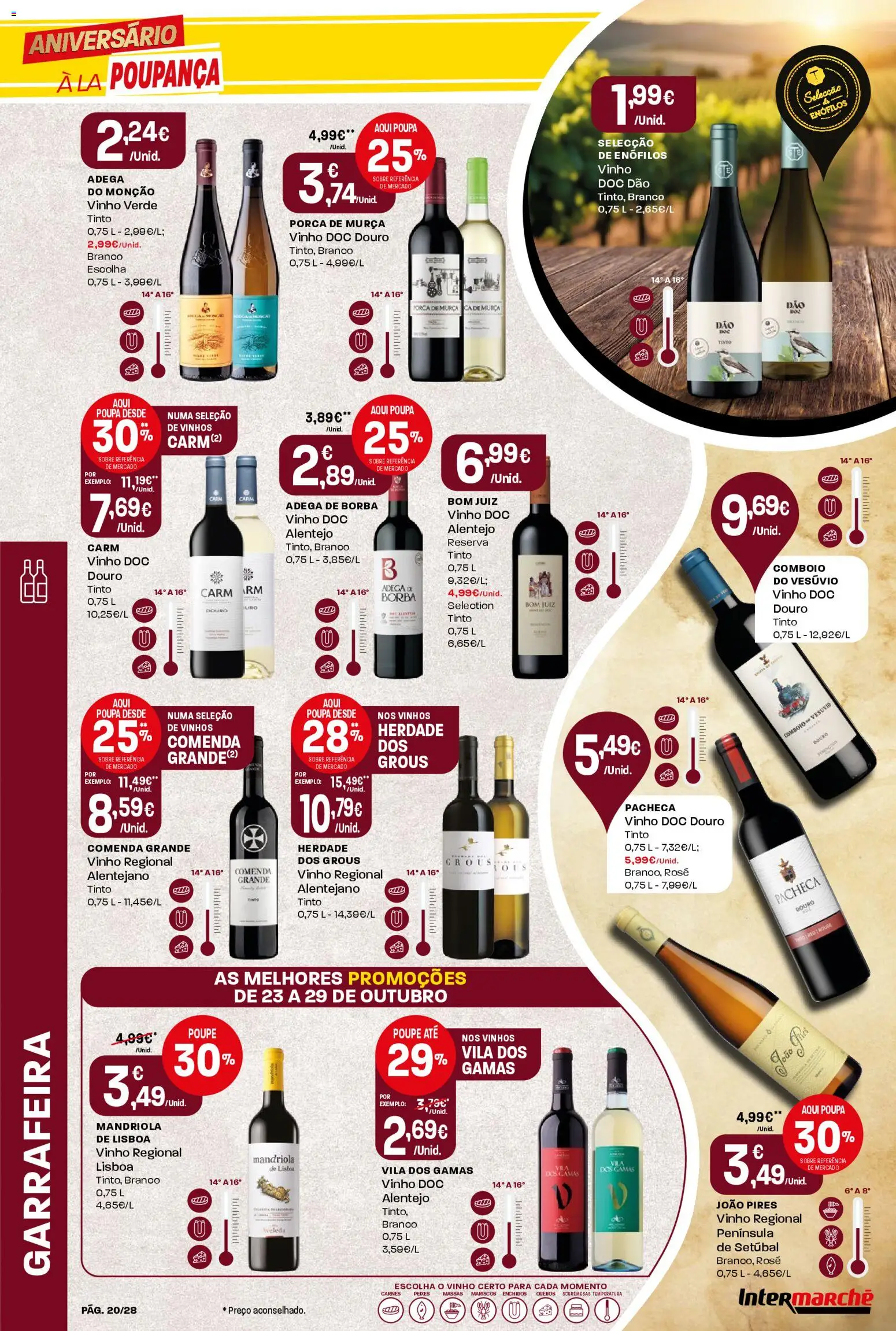 Intermarché Folheto Contact │ válido de 23.10.2025 | Página: 20 | Produtos: Vinho
