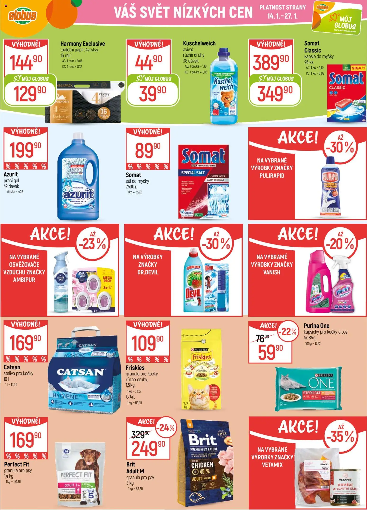 Globus leták - Praha-Štěrboholy od 14.01.2026 | Strana: 31 | Produkty: Aviváž, Purina, Stelivo, Vanish