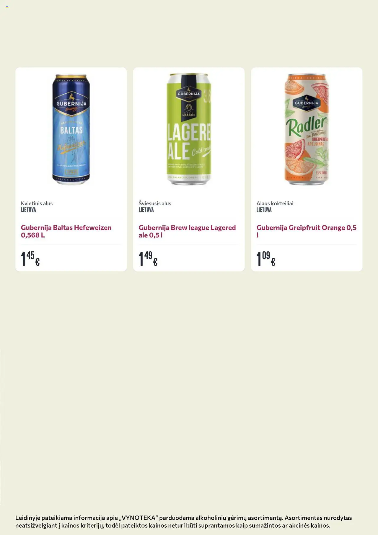 VYNOTEKA - Leidinys - Gėrimų│galioja nuo 11.08.2025 | Puslapis: 27 | Prekių: Alus