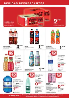 Vista previa Supercor Canarias válido desde el 25.03.2026 | Página: 20 | Productos: Agua con gas, Té, Ρούτερ