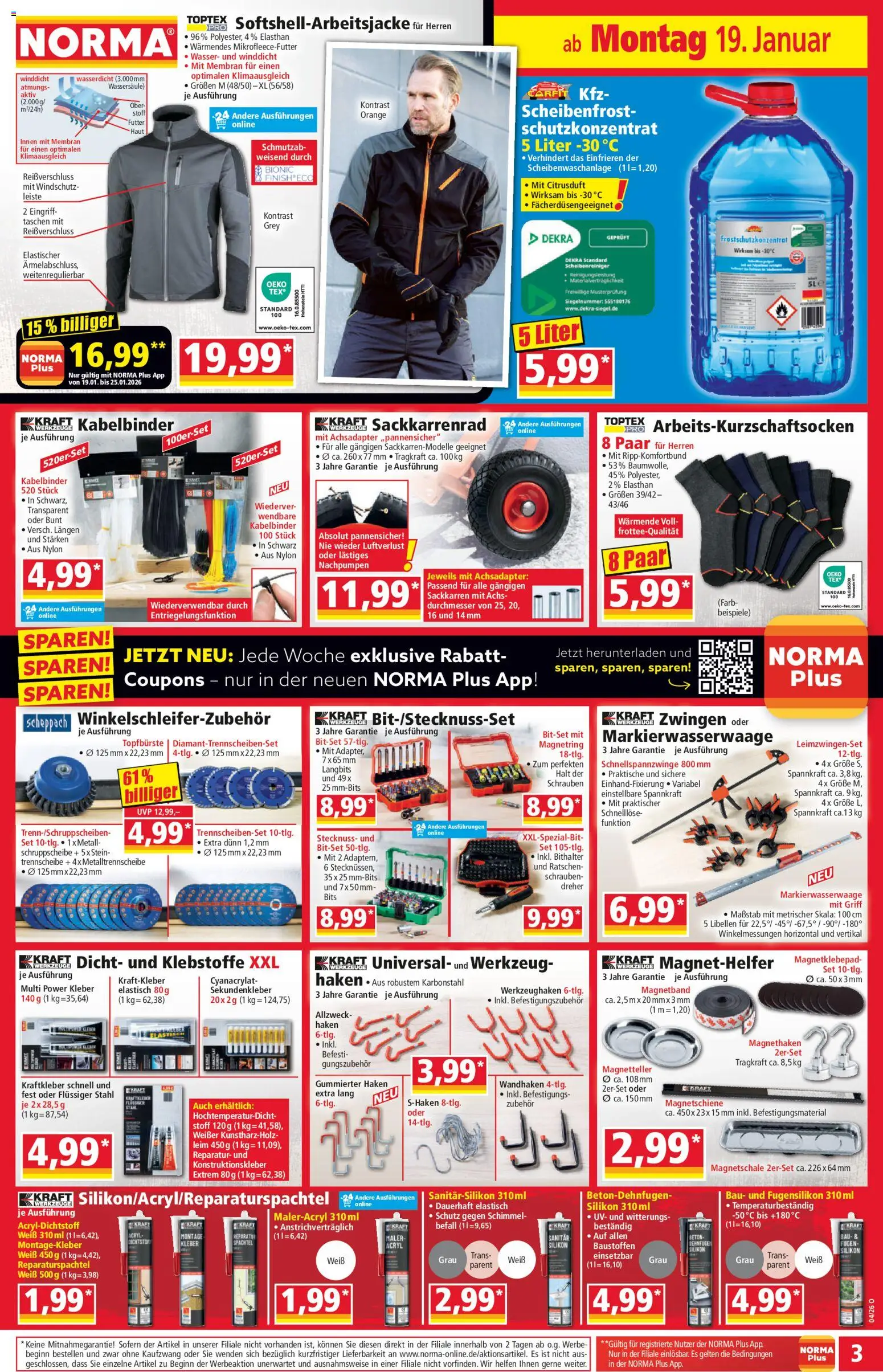 Norma Prospekt 	 – gültig ab 19.01.2026 | Seite: 3 | Produkte: Finish, Wasser