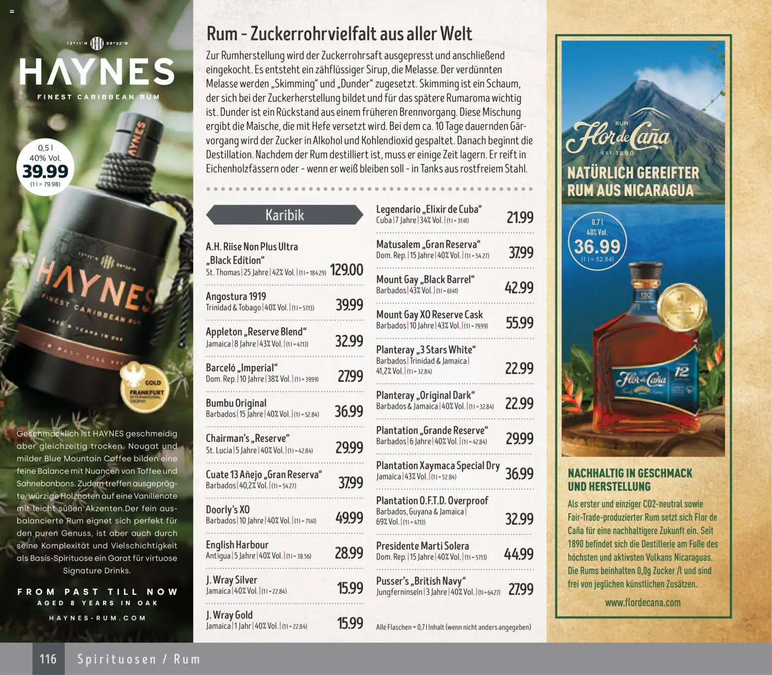 Edeka Struve Wein– und Spirituosen – gültig ab 14.11.2025 | Seite: 116 | Produkte: Rum, Zucker