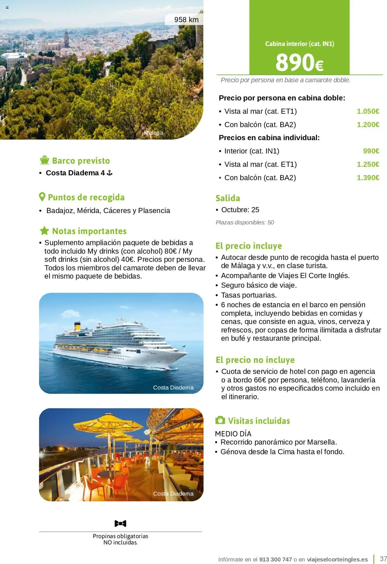 Viajes El Corte Inglés - Catálogo Junta de Extremadura │ válido desde el 01.03.2025 | Página: 37 | Productos: Cerveza