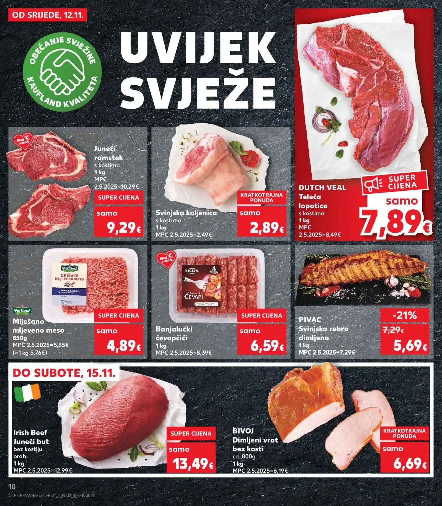Kaufland katalog | vrijedi od 12.11.2025 | Stranica: 10 | Proizvodi: Juneći but, Mljeveno meso, Lopatica, Orah