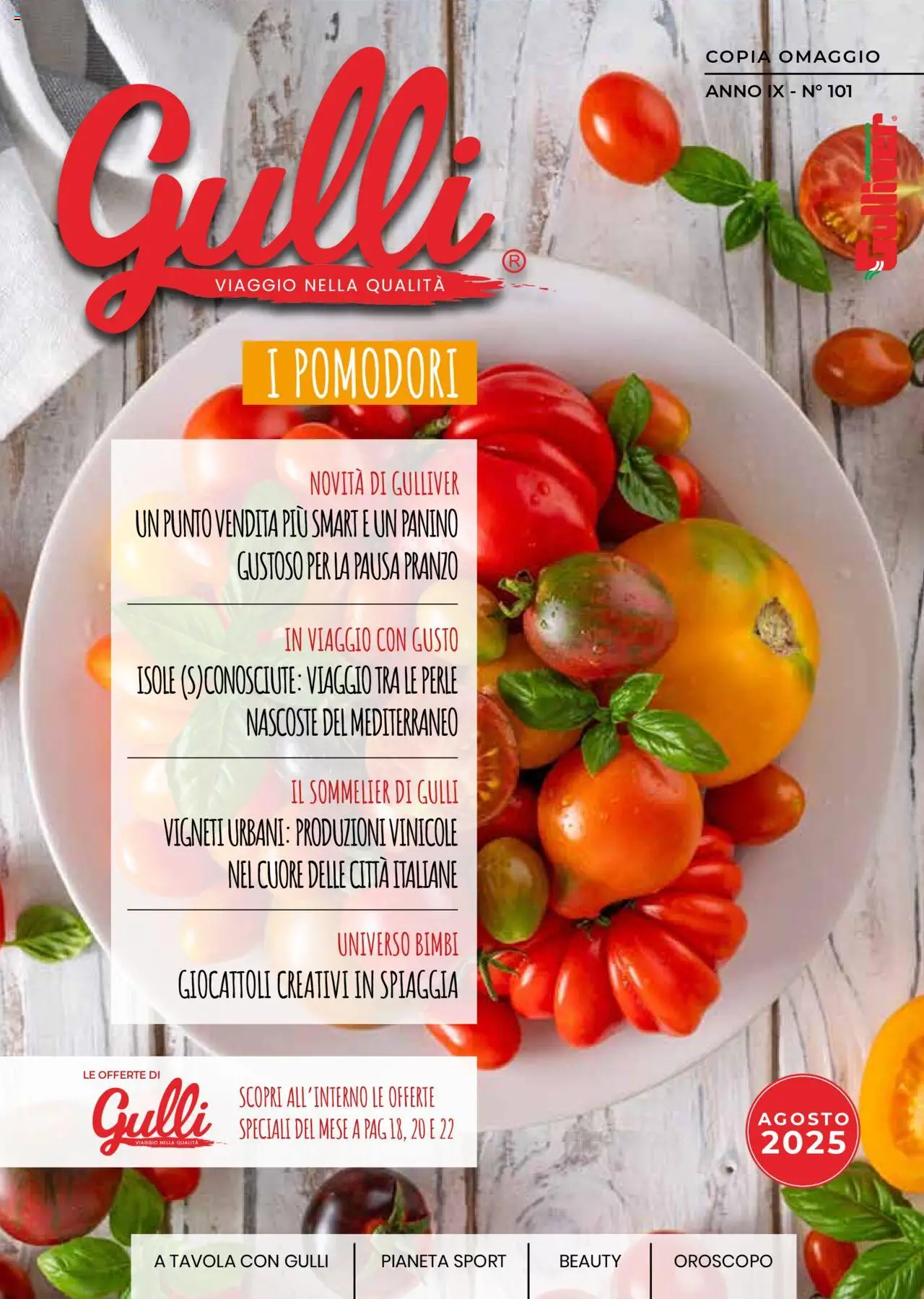 Volantino Gulliver del 01.08.2025 | Pagina: 1 | Prodotti: Pomodori