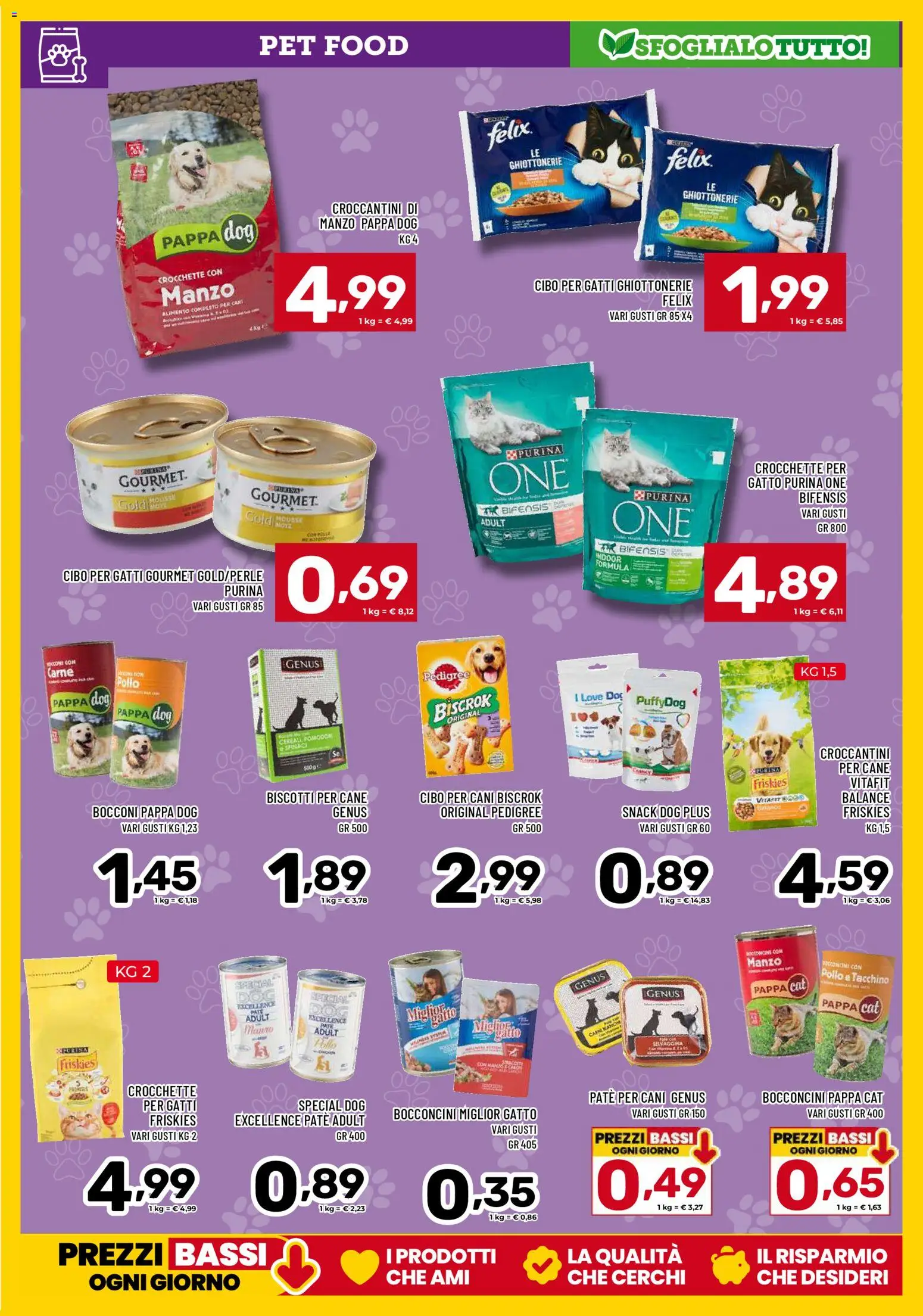 Volantino Il Centesimo del 18.12.2025 | Pagina: 19 | Prodotti: Paté, Pollo, Biscotti, Crocchette