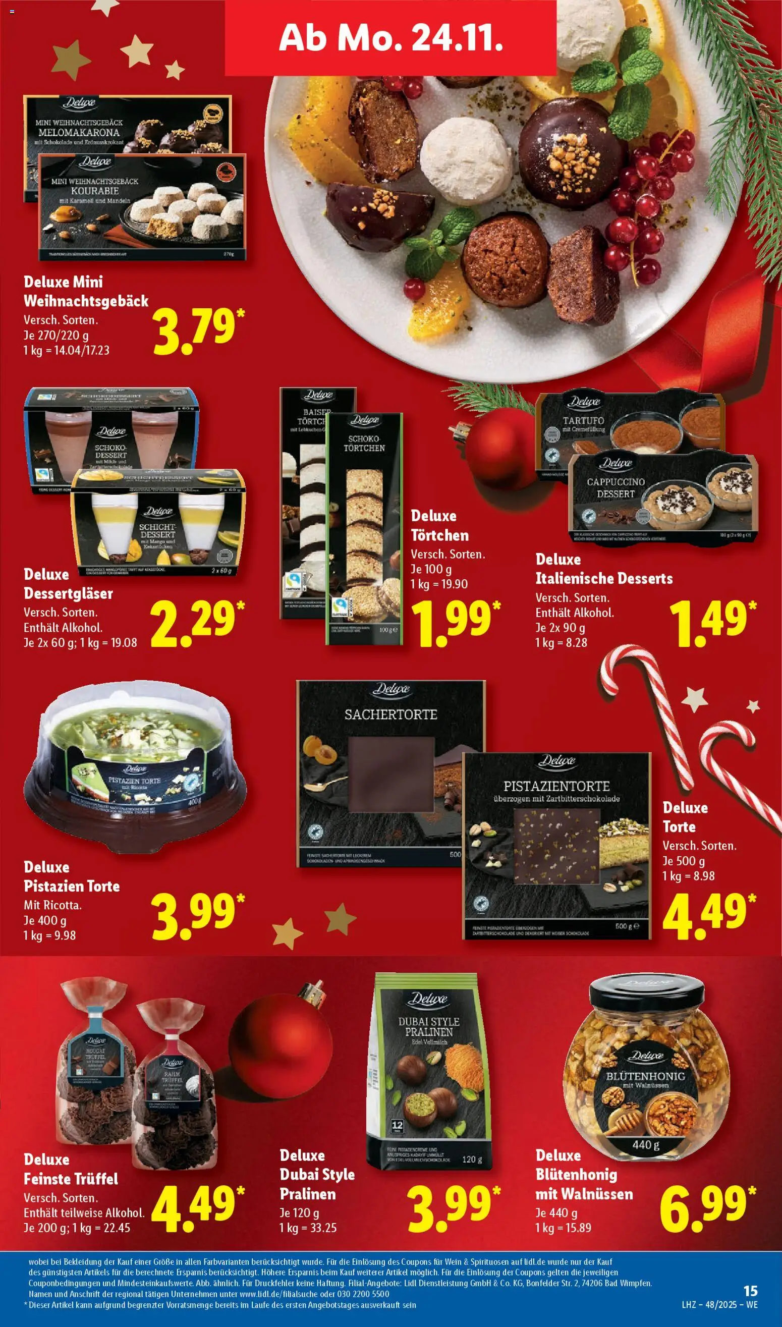 Lidl Prospekt Aarbergen – gültig ab 24.11.2025 | Seite: 17 | Produkte: Milch, Pistazien, Mango, Bekleidung