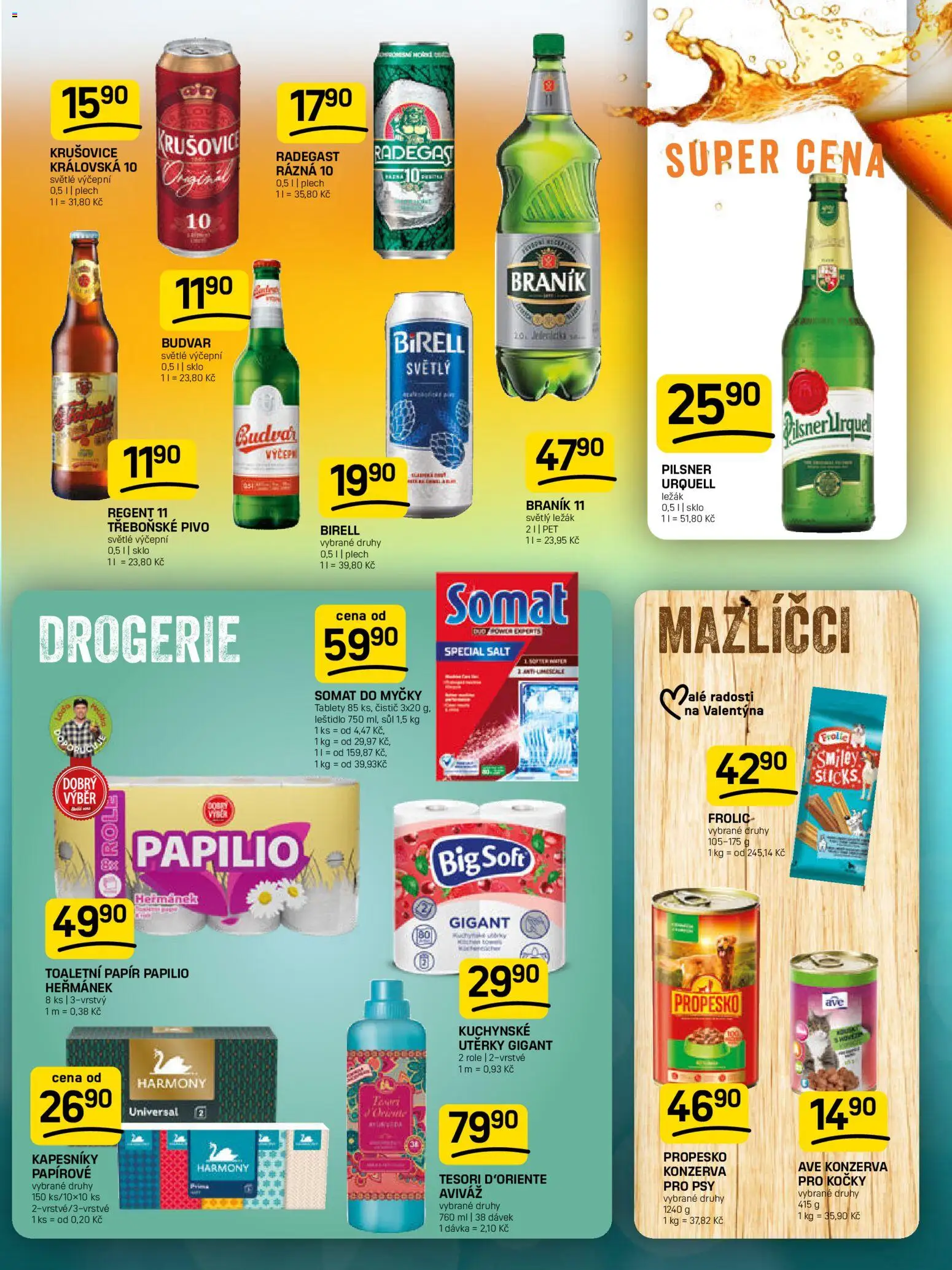 Flop leták od 04.02.2026 | Strana: 11 | Produkty: Kuchyňské utěrky, Pilsner, Tesori d'Oriente Aviváž, Braník 11