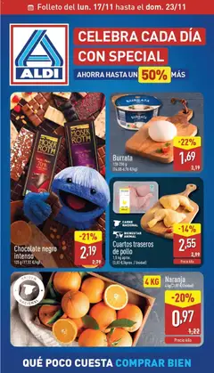 Vista previa Aldi folleto Península válido desde el 17.11.2025
