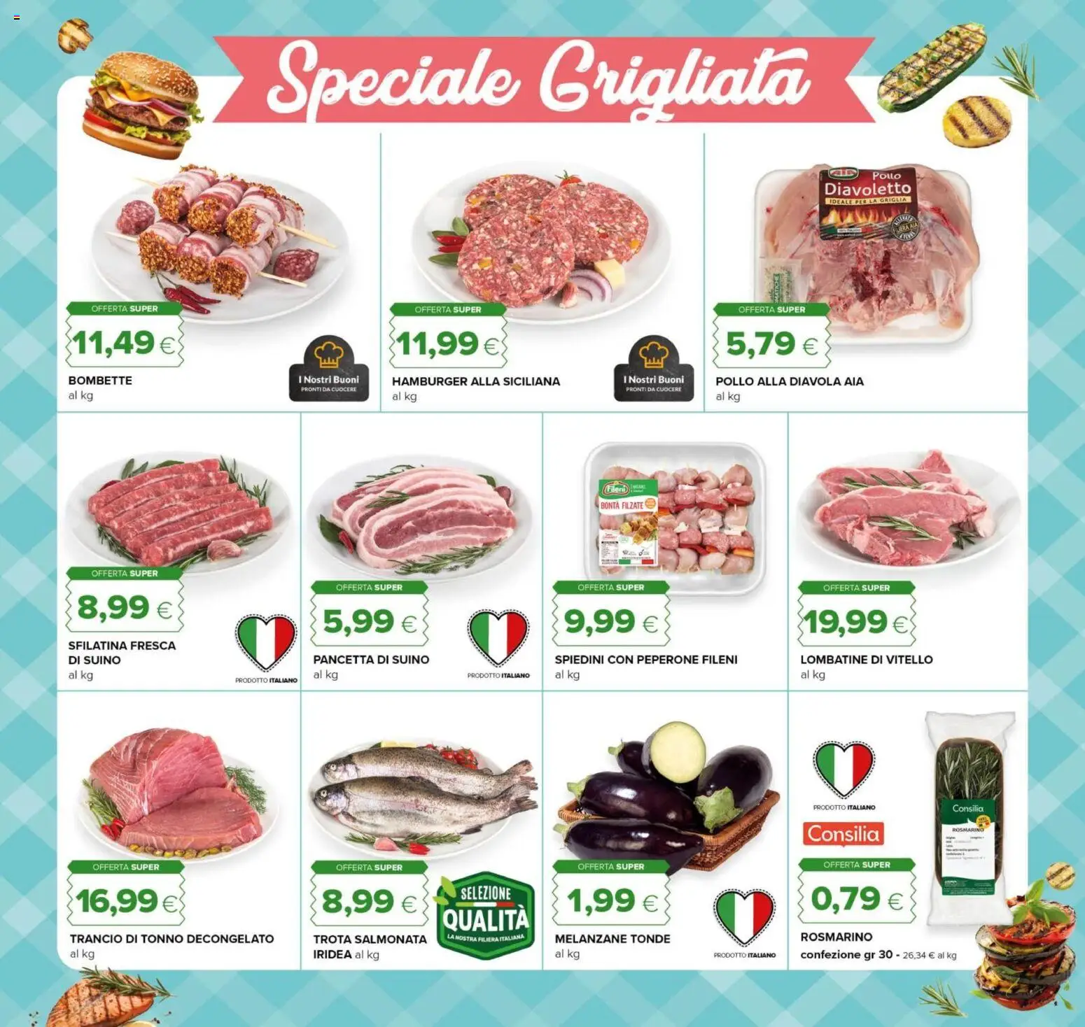 Volantino Tigre del 23.04.2026 | Pagina: 21 | Prodotti: Rosmarino, Melanzane, Griglia, Spiedini