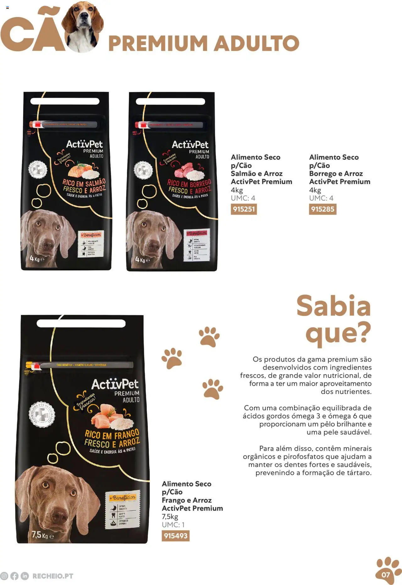 Recheio folheto │ válido de 10.11.2023 | Página: 7 | Produtos: Ômega 3, Frango, Salmão, Arroz