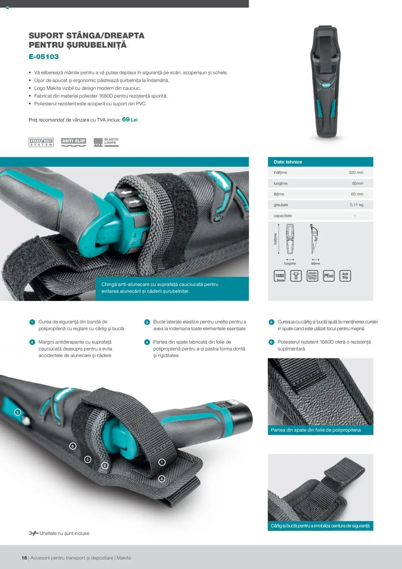 Makita catalog - Accesorii pentru transport si depozitare   – valabil de la 06.09.2021 | Pagină: 16