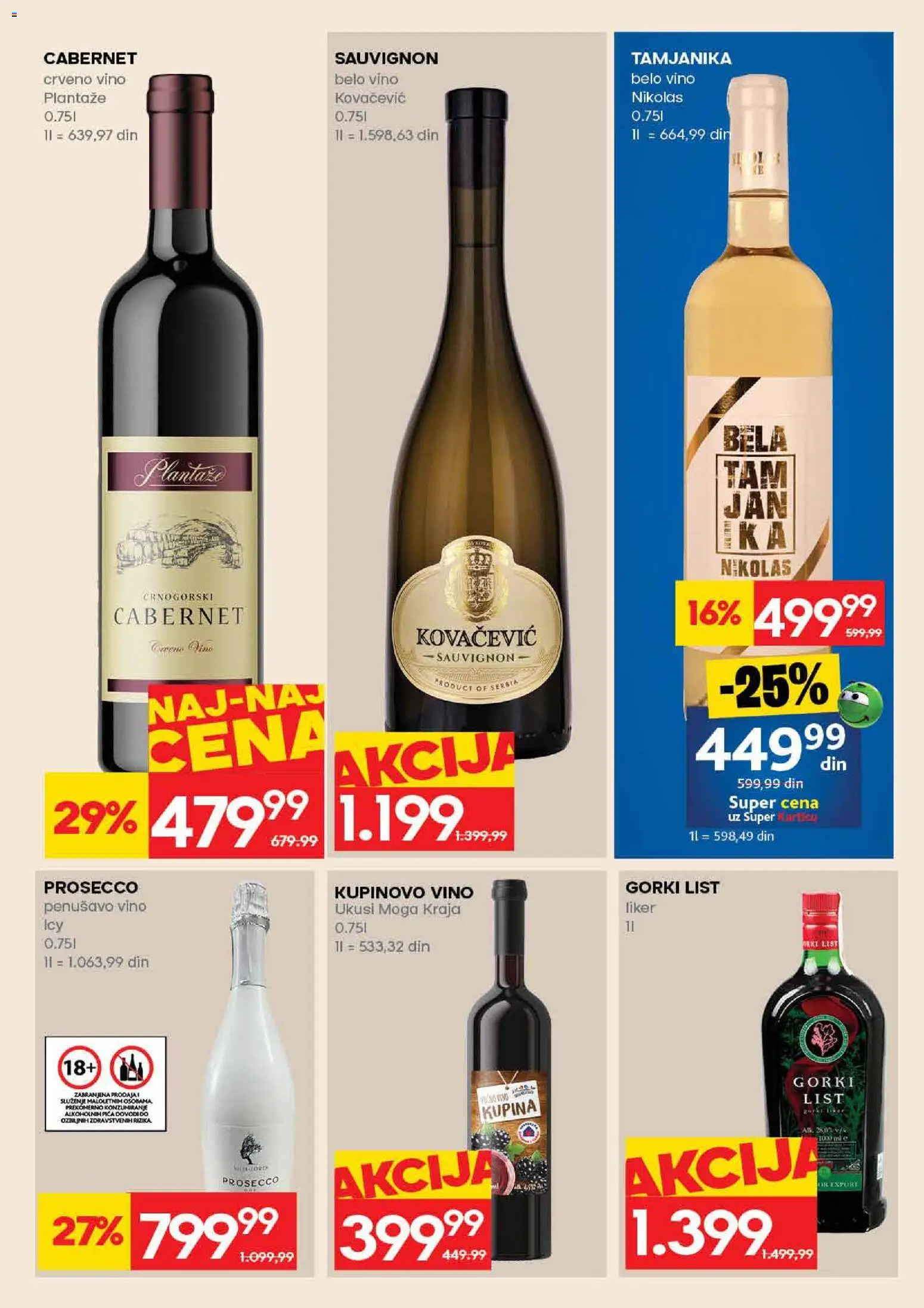 Roda katalog - važi od 09.04.2026 | Strana: 27 | Proizvode: Liker, Kupina, Pica, Vino