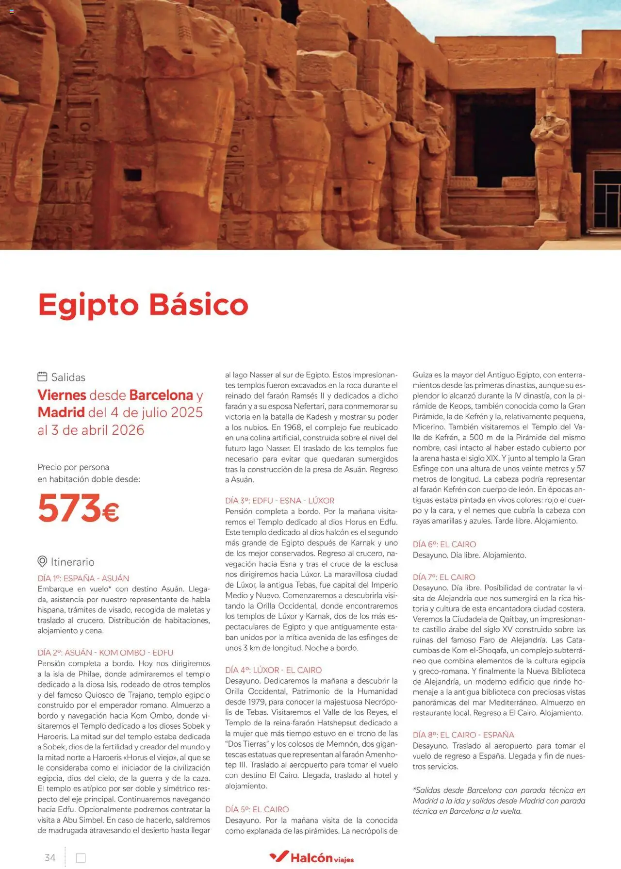 Halcón Viajes Egipto │ válido desde el 01.07.2025 | Página: 34 | Productos: Té, Navegación, Biblioteca