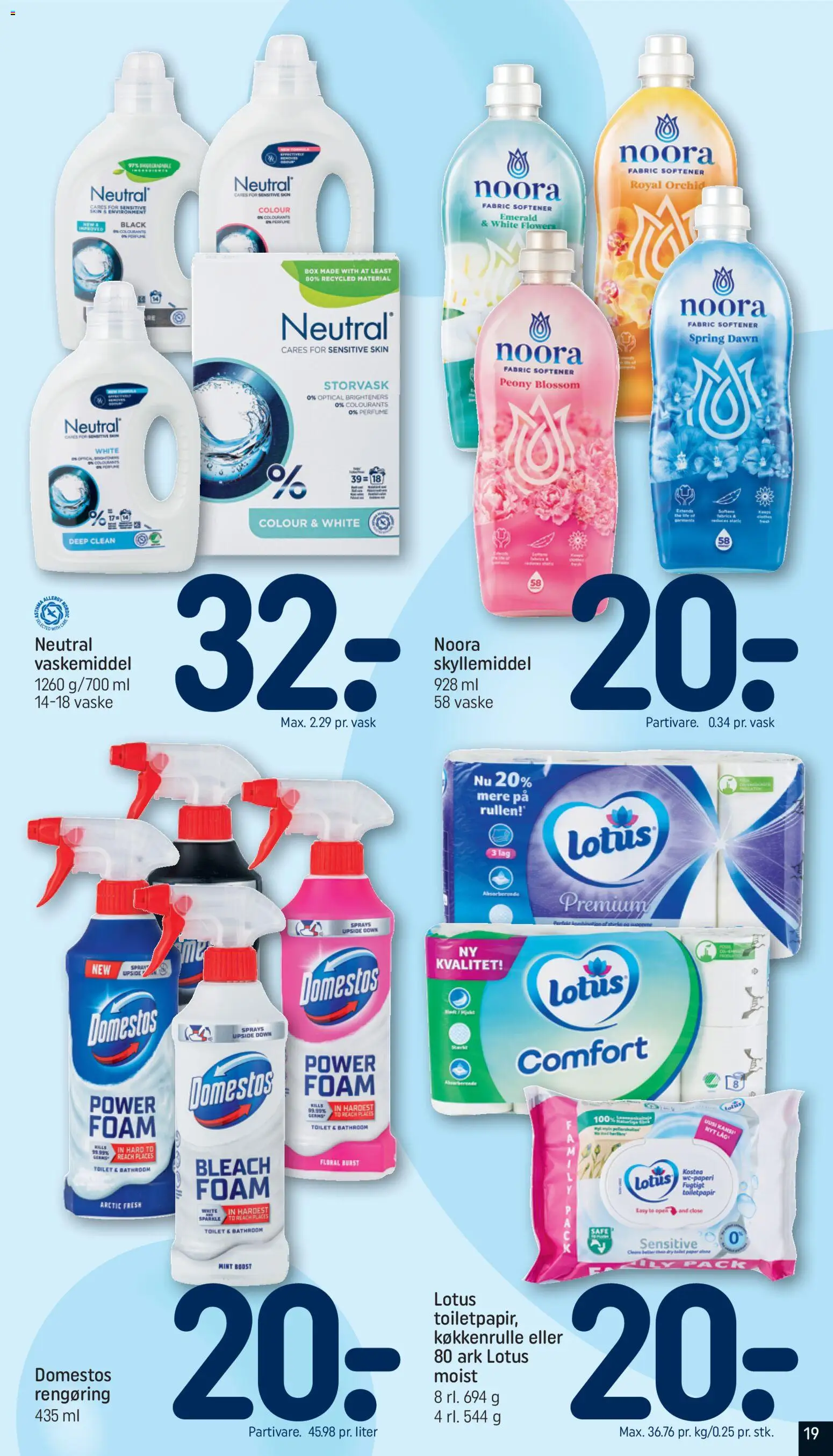 Rema 1000 tilbudsavis – gyldig fra 12.04.2026 | Side: 19 | Produkter: Skyllemiddel, Toilet