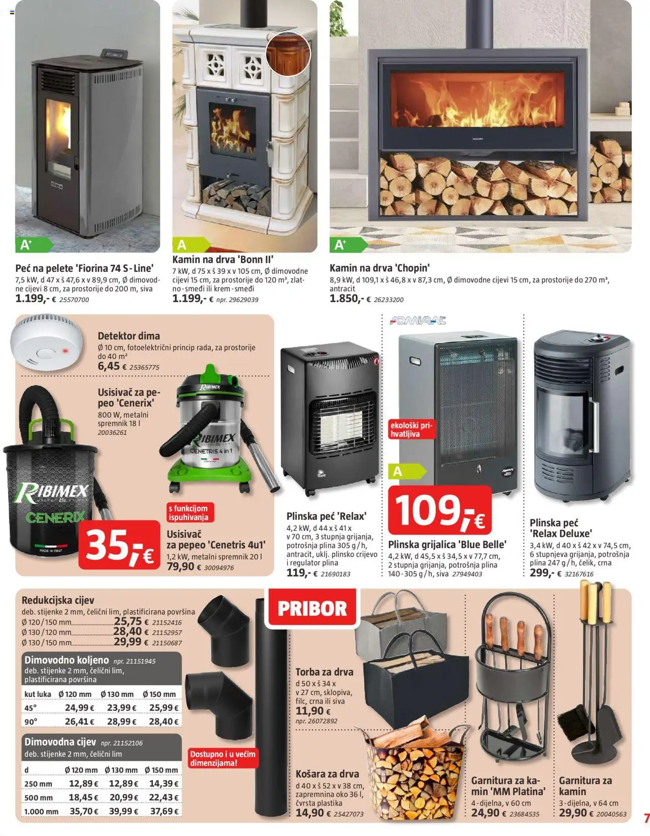 Bauhaus katalog | vrijedi od 01.10.2025 | Stranica: 7 | Proizvodi: Košara, Cijevi, Kamin, Torba