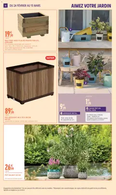 Intermarché - Prévisualisation de ARROSOIR METAL, Avec anse dorée et capacité de 1,2 L valide à partir de 24.02.2026 | Page: 16 | Produits: Jardinière, Arrosoir