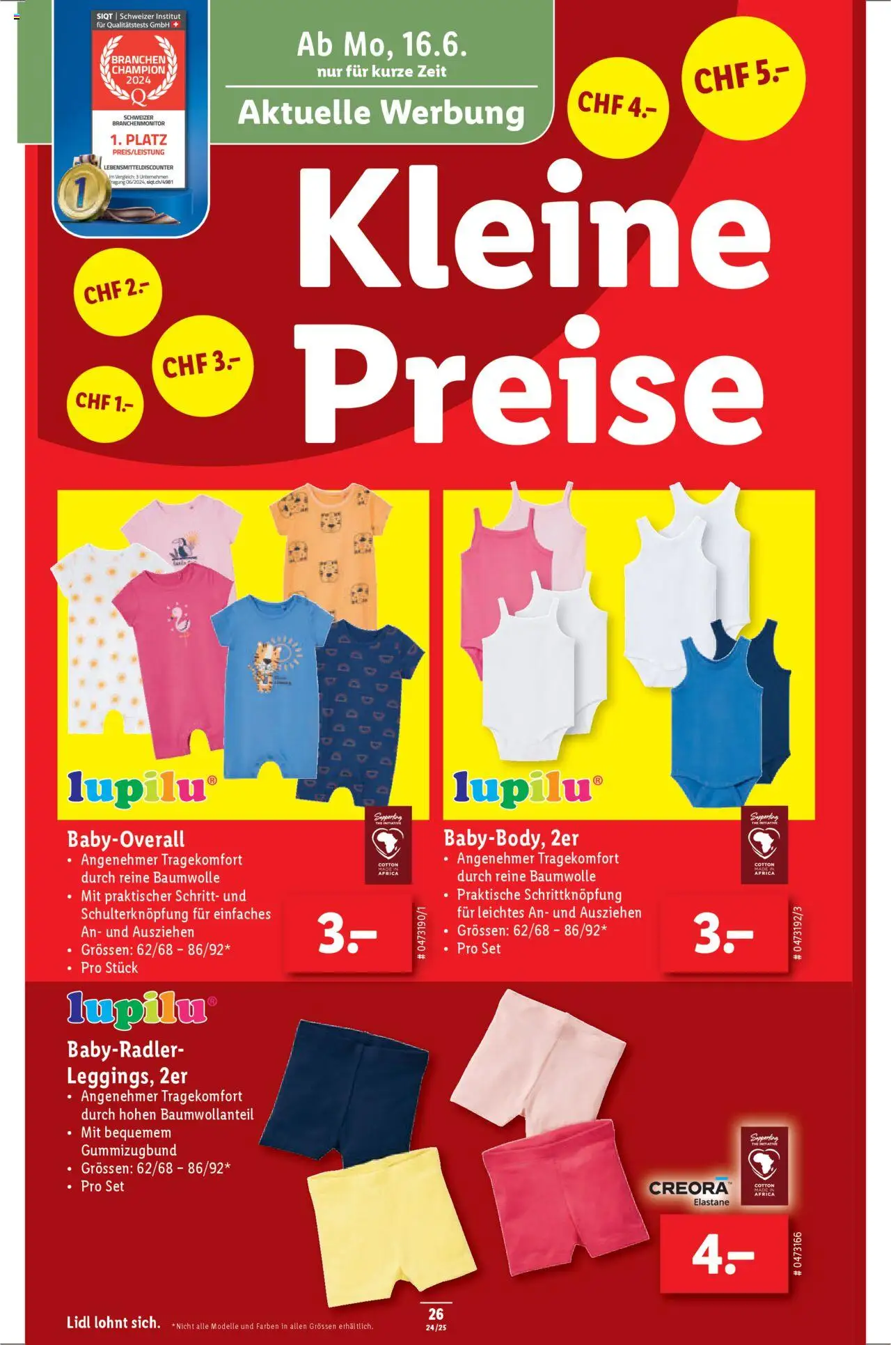 Lidl Aktionen ab 12.06.2025 | Seite: 26 | Produkte: Overall, Leggings